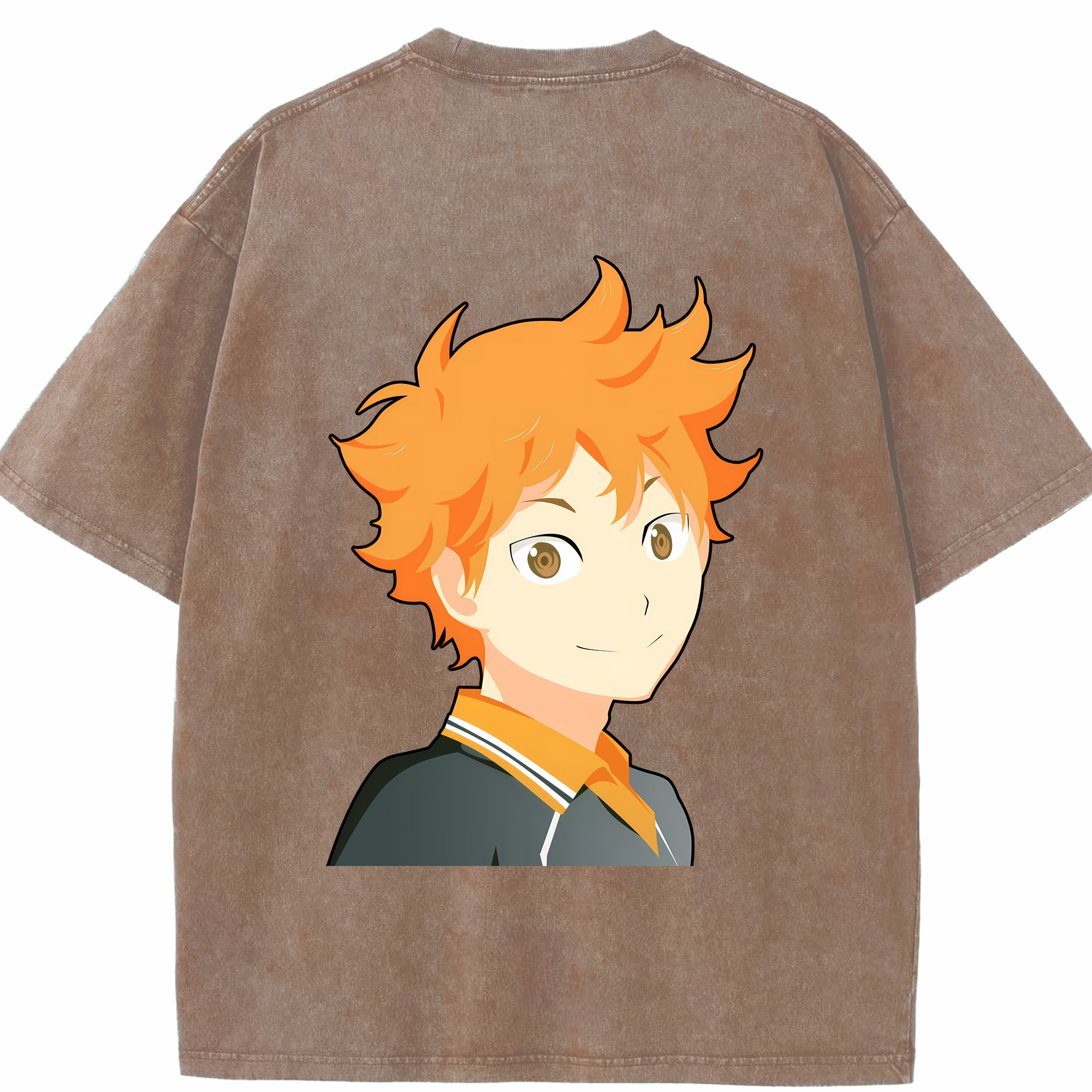 （画像用） ハイキュー!! Haikyu!! 綿100% ヴィンテージ風 半袖Tシャツ（背面プリント）