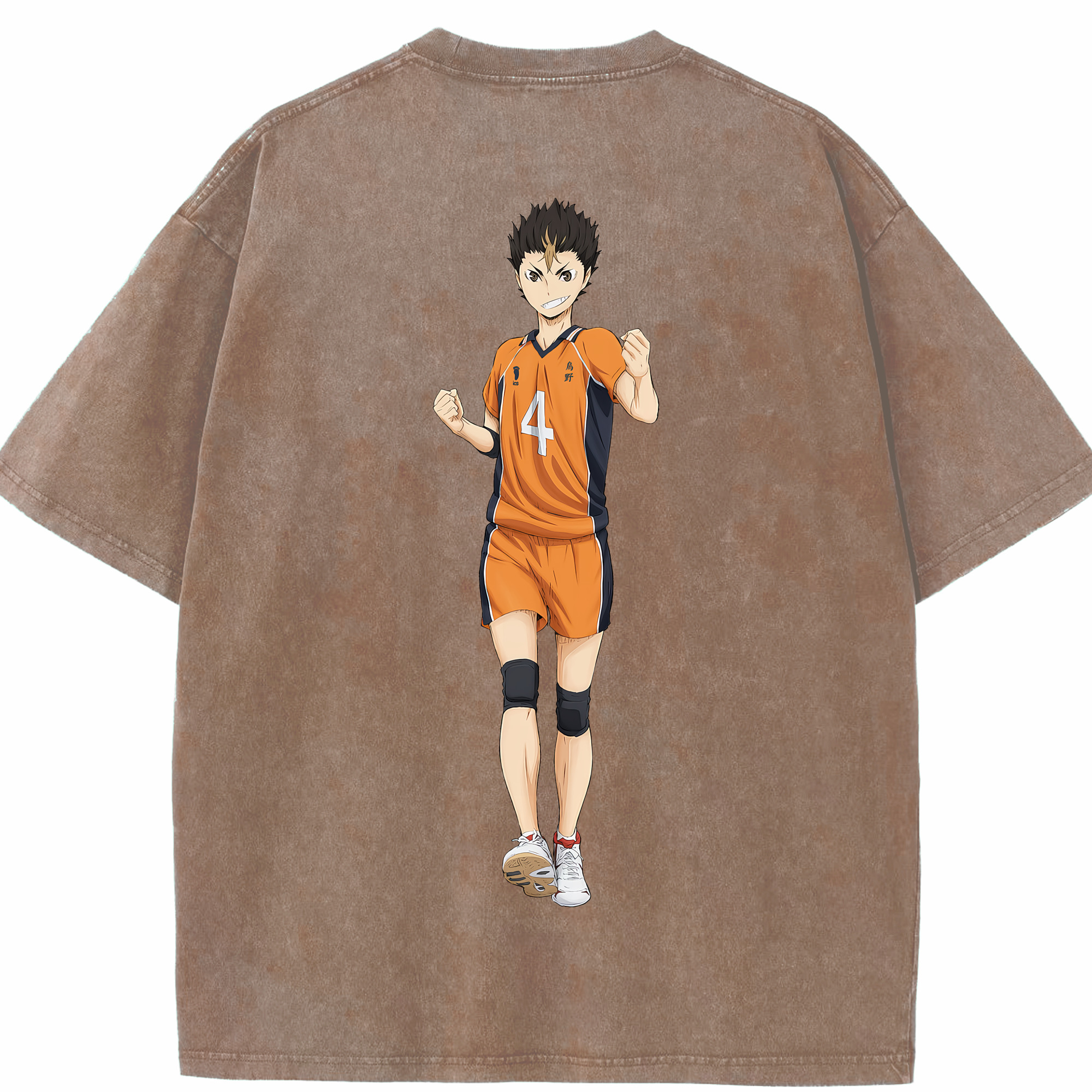 （画像用） ハイキュー!! Haikyu!! 綿100% ヴィンテージ風 半袖Tシャツ（背面プリント）