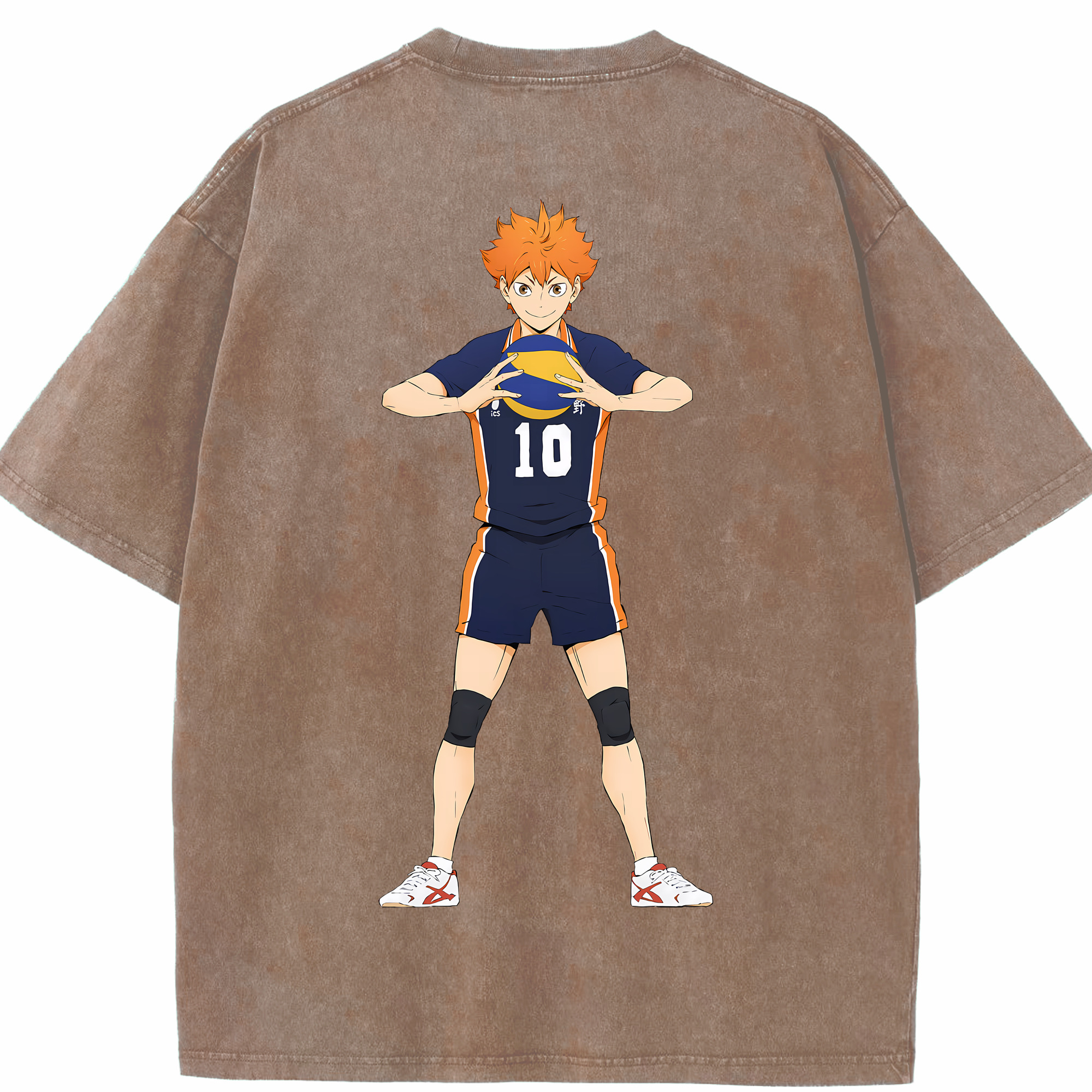 （画像用） ハイキュー!! Haikyu!! 綿100% ヴィンテージ風 半袖Tシャツ（背面プリント）