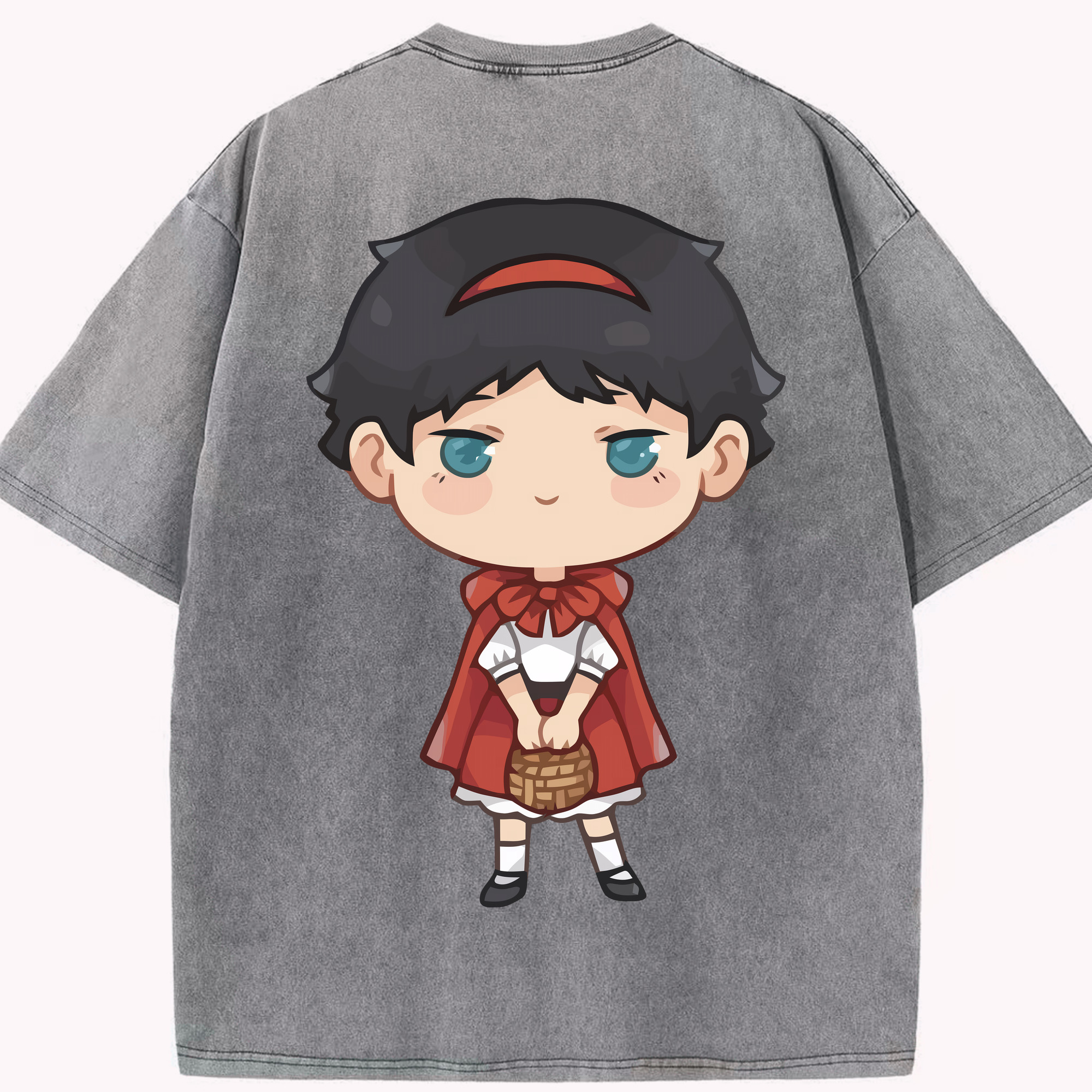 （画像用） ハイキュー!! Haikyu!! 綿100% ヴィンテージ風 半袖Tシャツ（背面プリント）