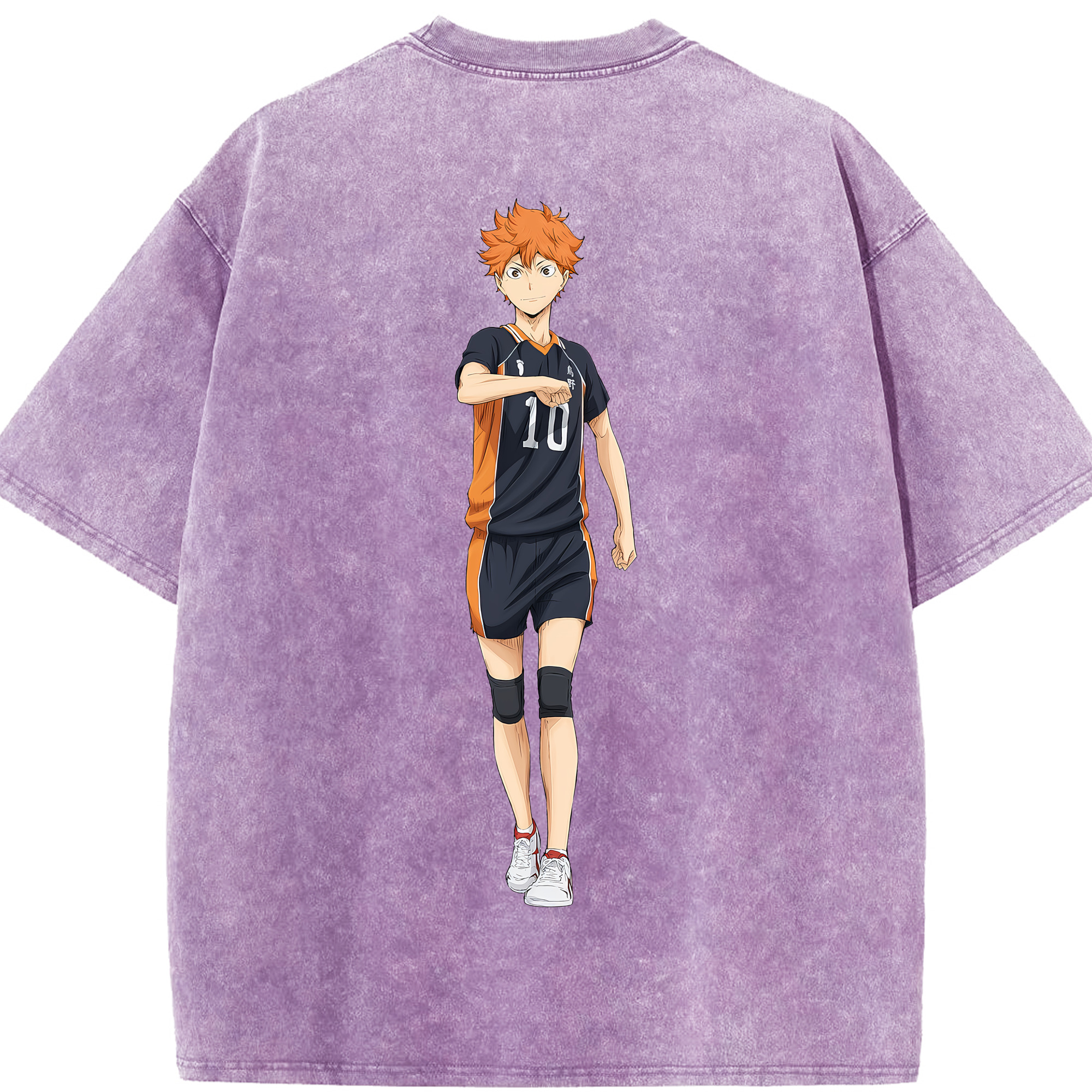 （画像用） ハイキュー!! Haikyu!! 綿100% ヴィンテージ風 半袖Tシャツ（背面プリント）