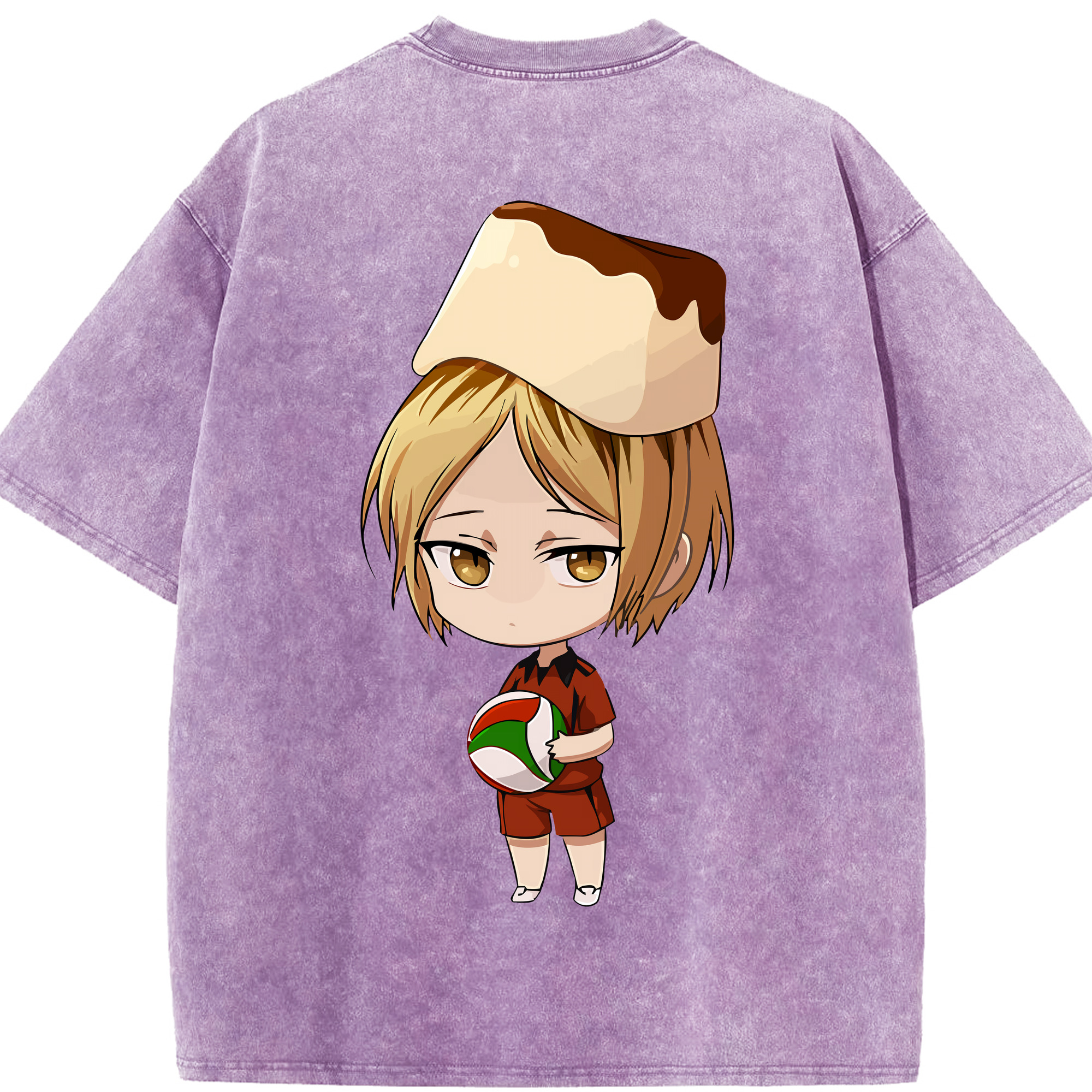 （画像用） ハイキュー!! Haikyu!! 綿100% ヴィンテージ風 半袖Tシャツ（背面プリント）