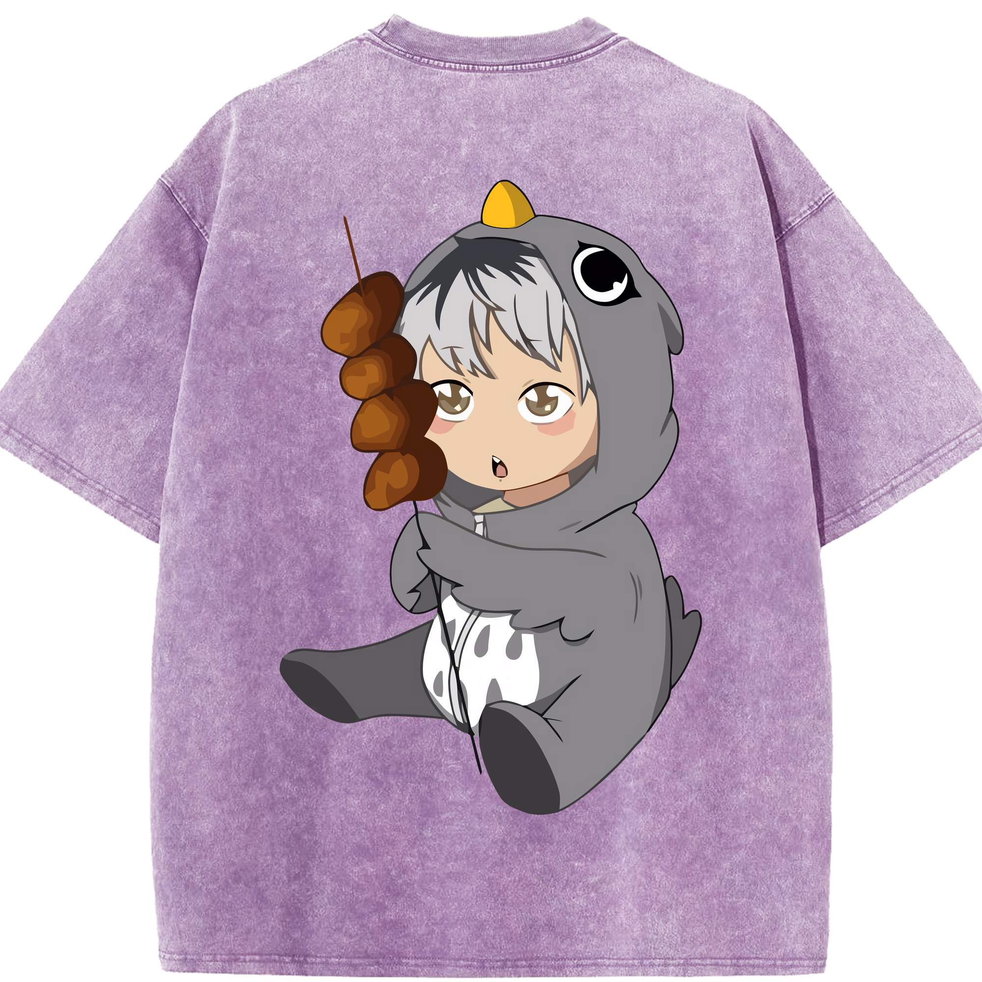 （画像用） ハイキュー!! Haikyu!! 綿100% ヴィンテージ風 半袖Tシャツ（背面プリント）