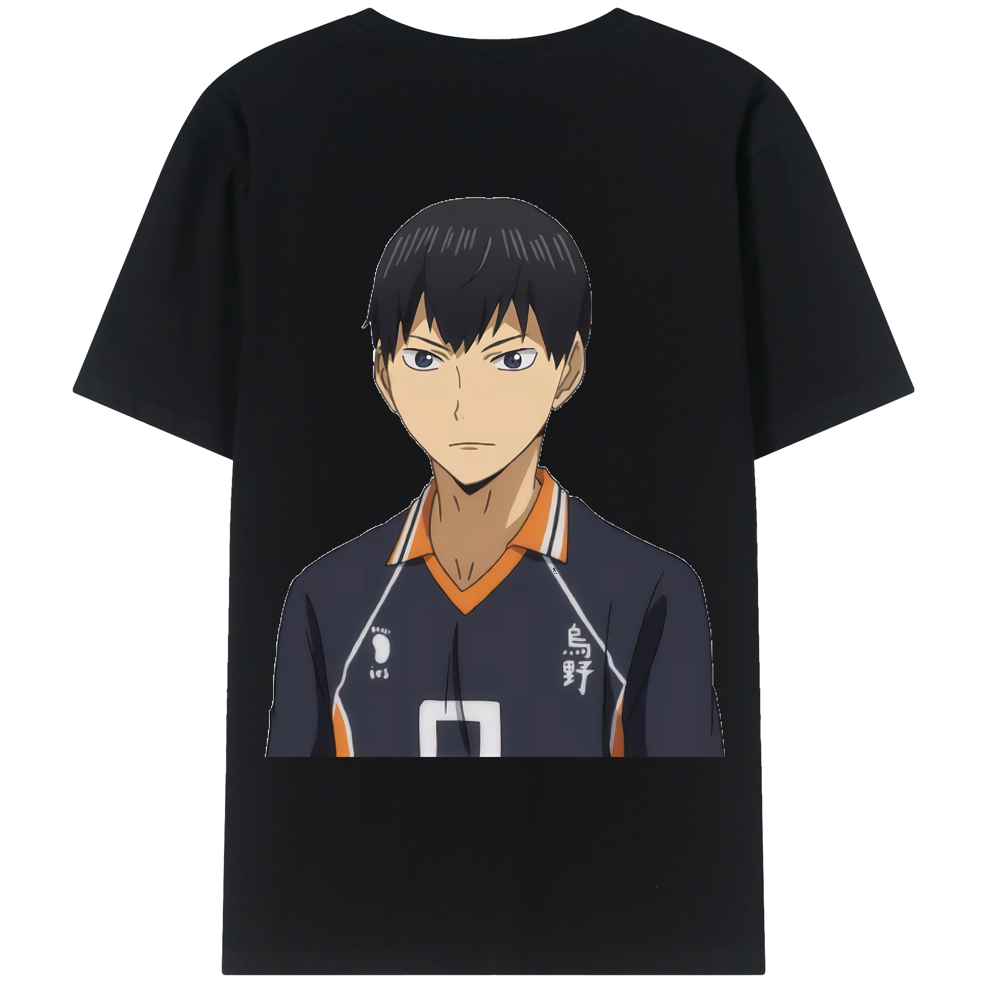 （画像用） ハイキュー!! Haikyu!! 綿100％ メンズ半袖Tシャツ（バックプリント） 通気性