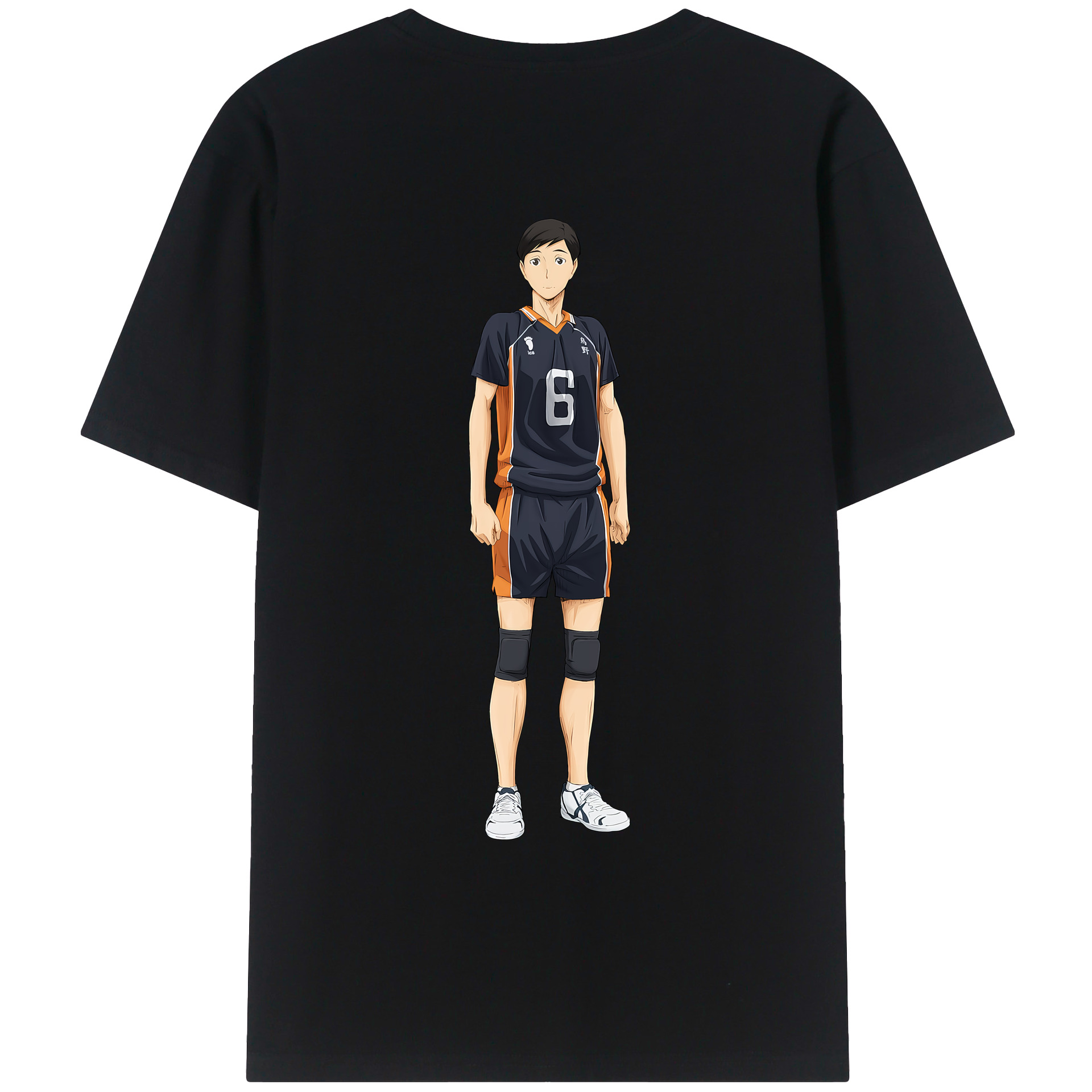 （画像用） ハイキュー!! Haikyu!! 綿100％ メンズ半袖Tシャツ（バックプリント） 通気性