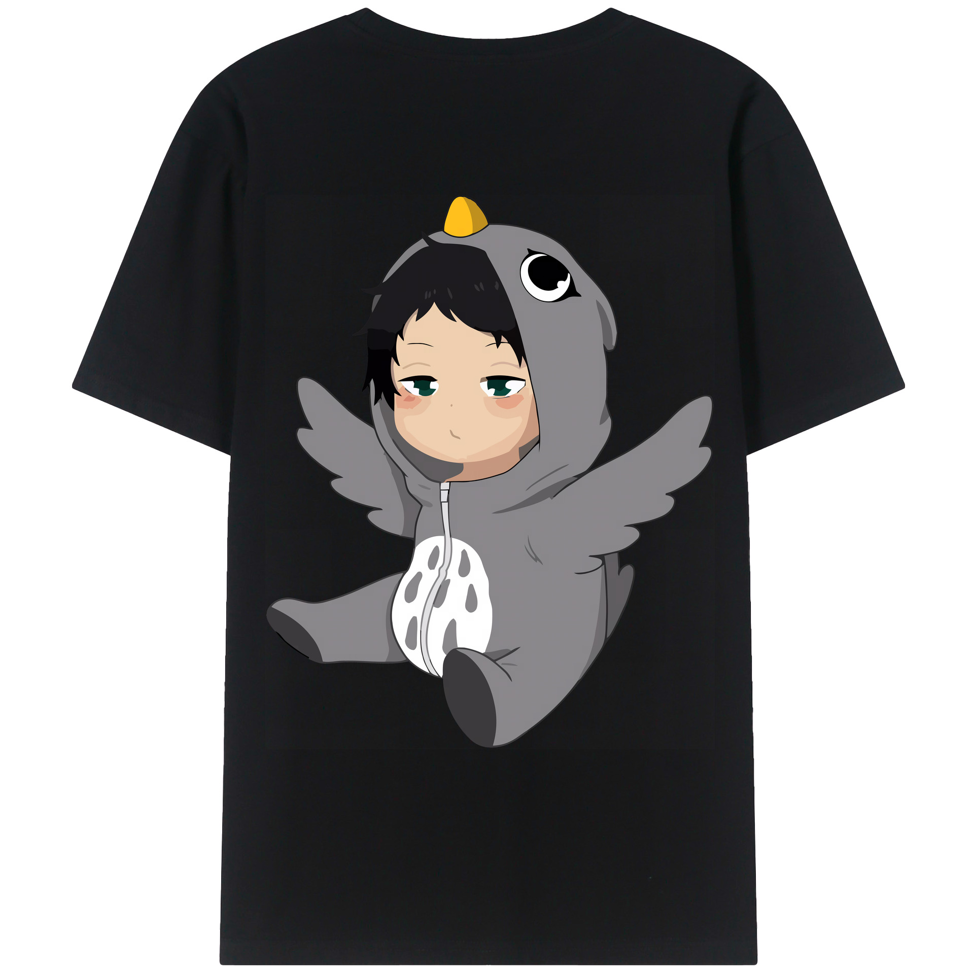 （画像用） ハイキュー!! Haikyu!! 綿100％ メンズ半袖Tシャツ（バックプリント） 通気性