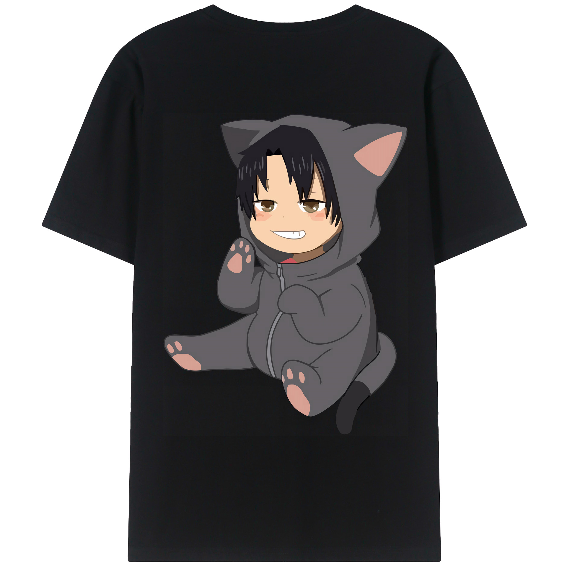 （画像用） ハイキュー!! Haikyu!! 綿100％ メンズ半袖Tシャツ（バックプリント） 通気性