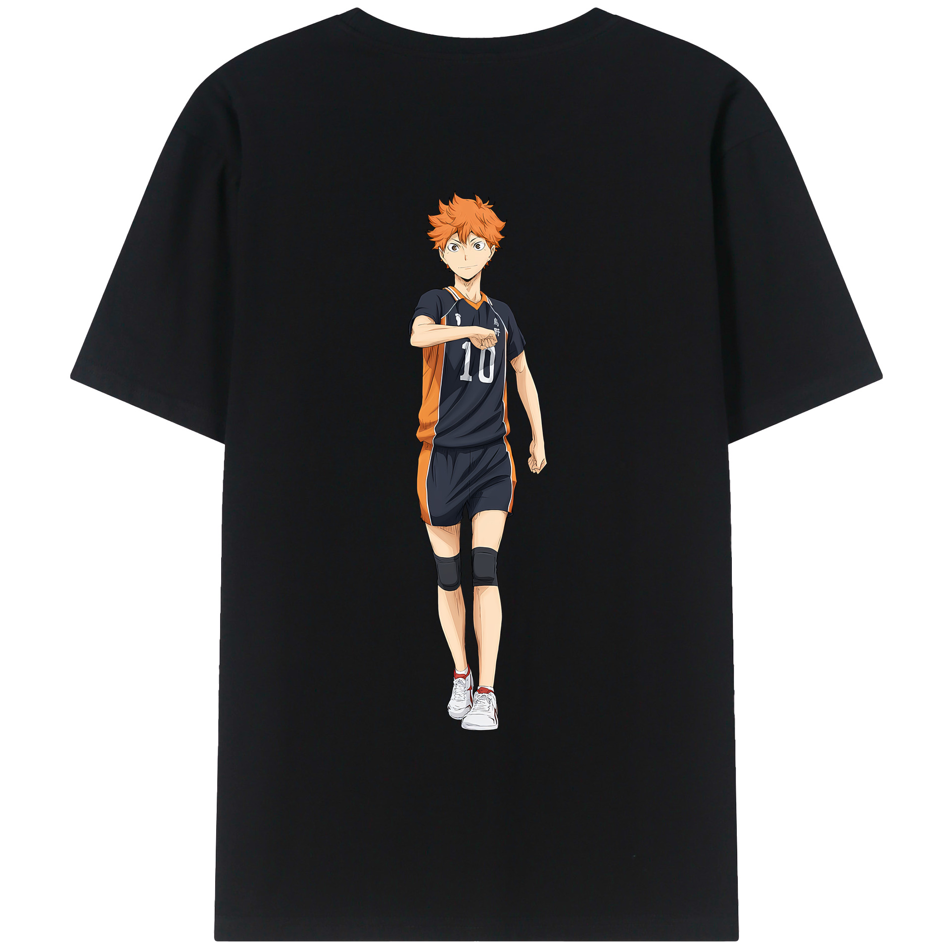 （画像用） ハイキュー!! Haikyu!! 綿100％ メンズ半袖Tシャツ（バックプリント） 通気性