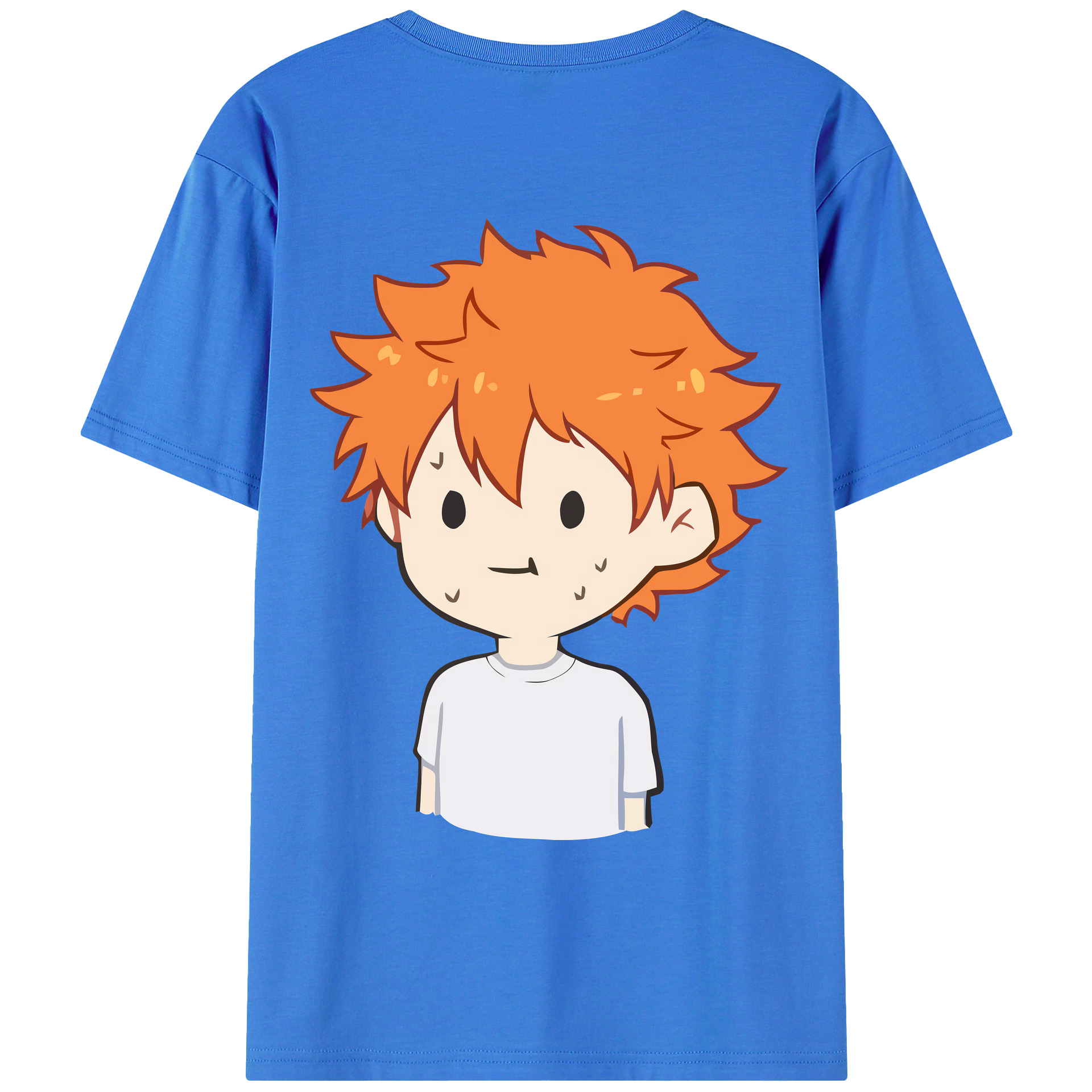 （画像用） ハイキュー!! Haikyu!! 綿100％ メンズ半袖Tシャツ（バックプリント） 通気性