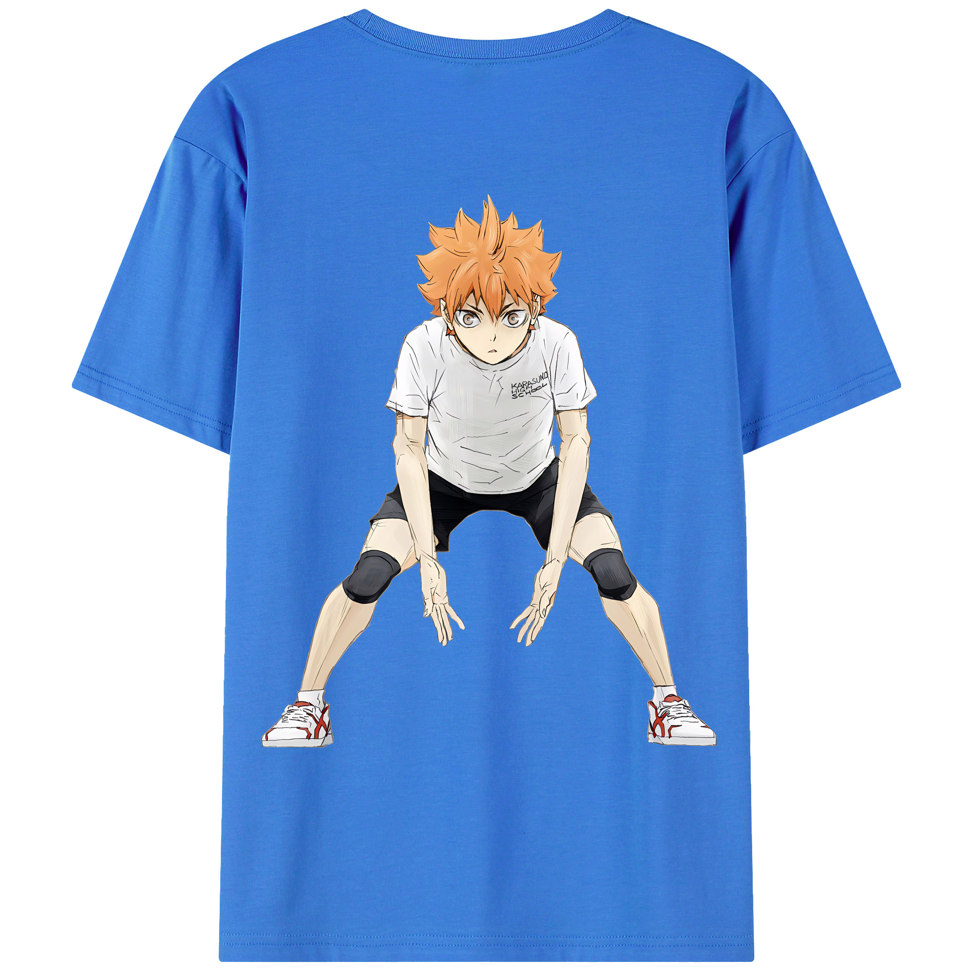 （画像用） ハイキュー!! Haikyu!! 綿100％ メンズ半袖Tシャツ（バックプリント） 通気性