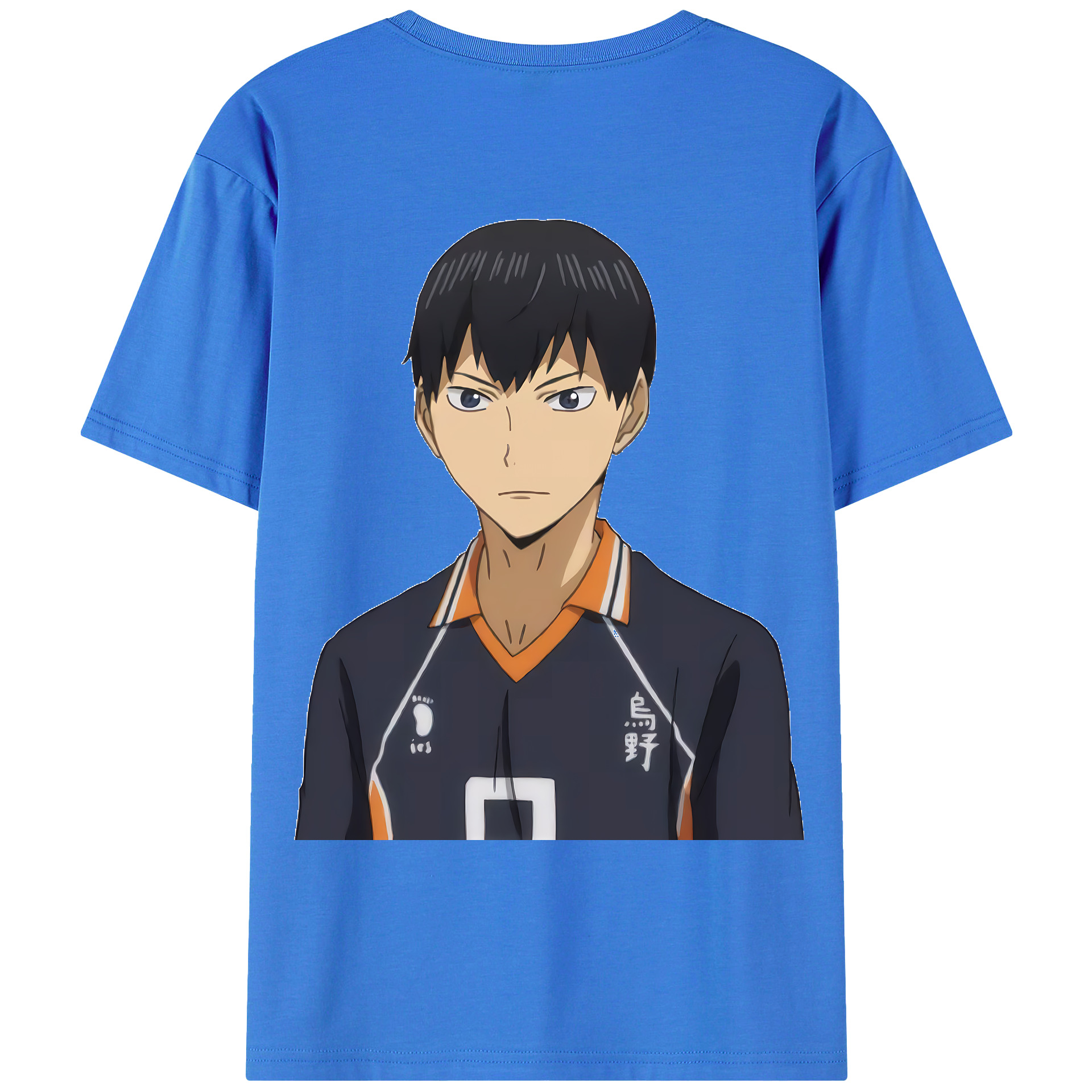 （画像用） ハイキュー!! Haikyu!! 綿100％ メンズ半袖Tシャツ（バックプリント） 通気性