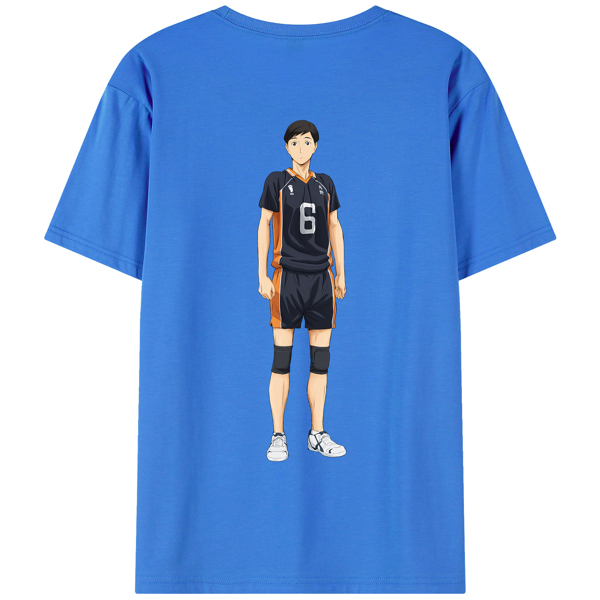 （画像用） ハイキュー!! Haikyu!! 綿100％ メンズ半袖Tシャツ（バックプリント） 通気性