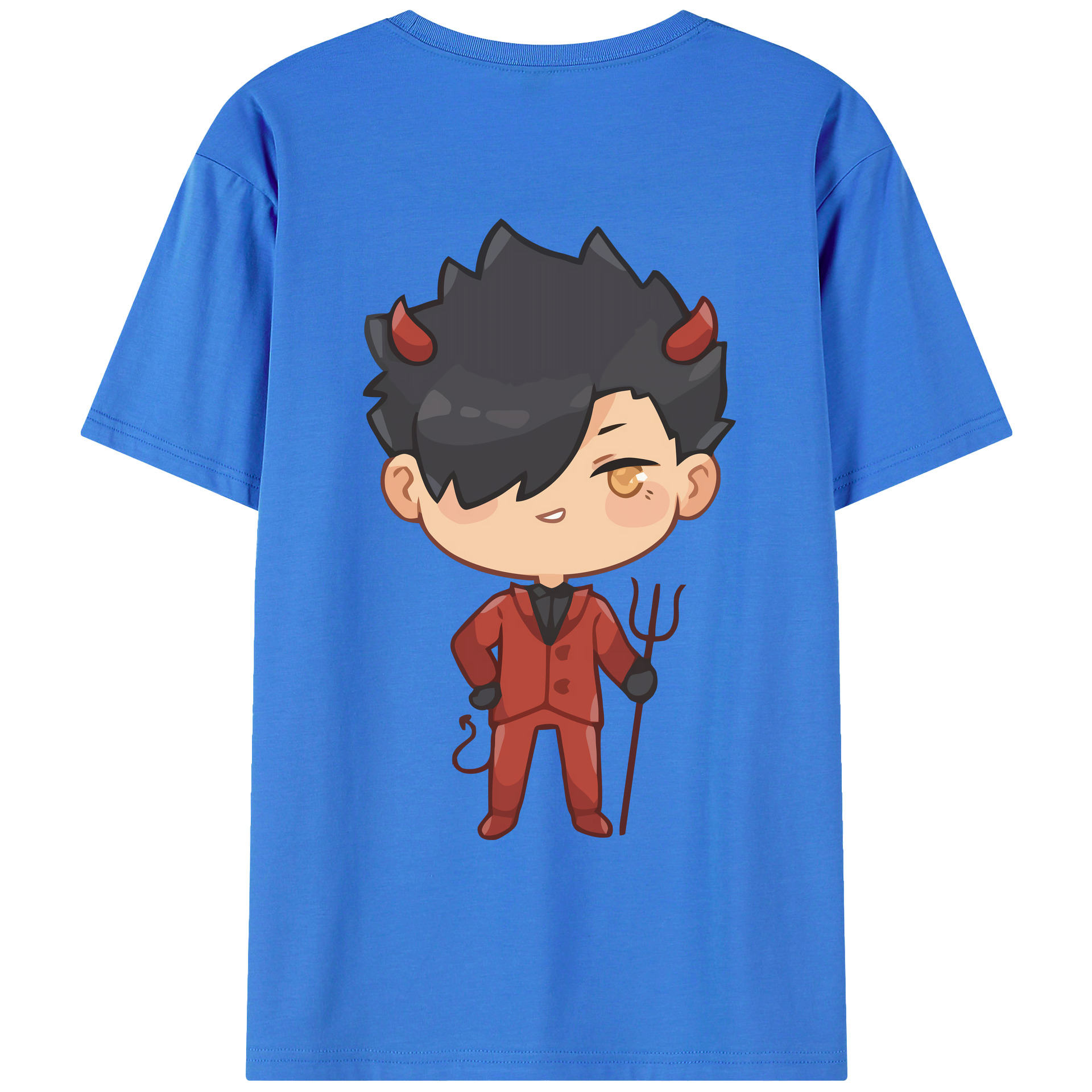 （画像用） ハイキュー!! Haikyu!! 綿100％ メンズ半袖Tシャツ（バックプリント） 通気性
