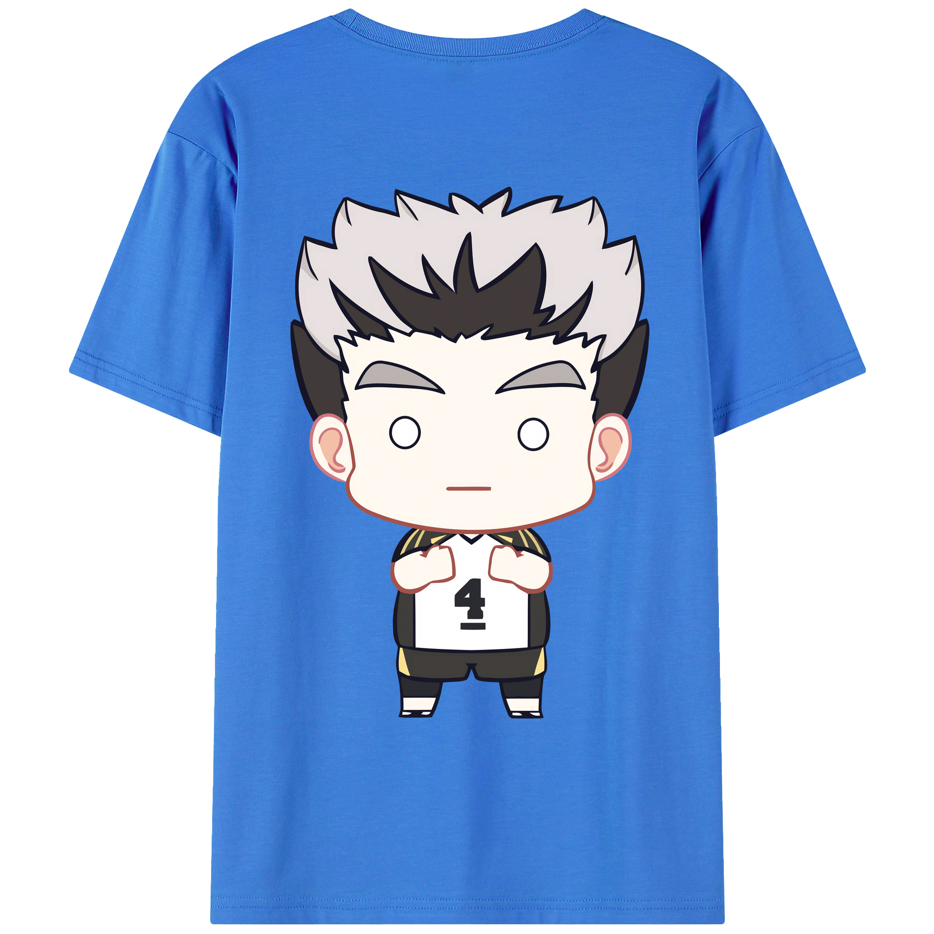 （画像用） ハイキュー!! Haikyu!! 綿100％ メンズ半袖Tシャツ（バックプリント） 通気性