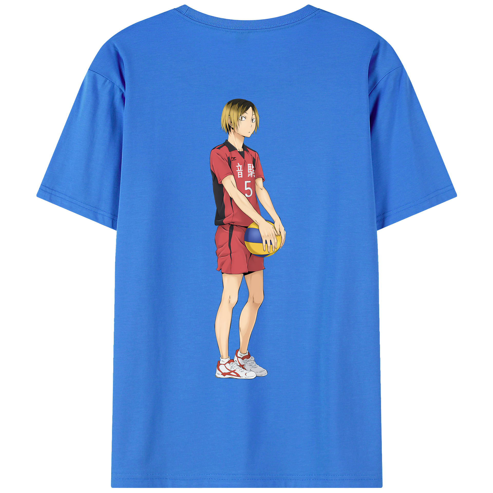 （画像用） ハイキュー!! Haikyu!! 綿100％ メンズ半袖Tシャツ（バックプリント） 通気性
