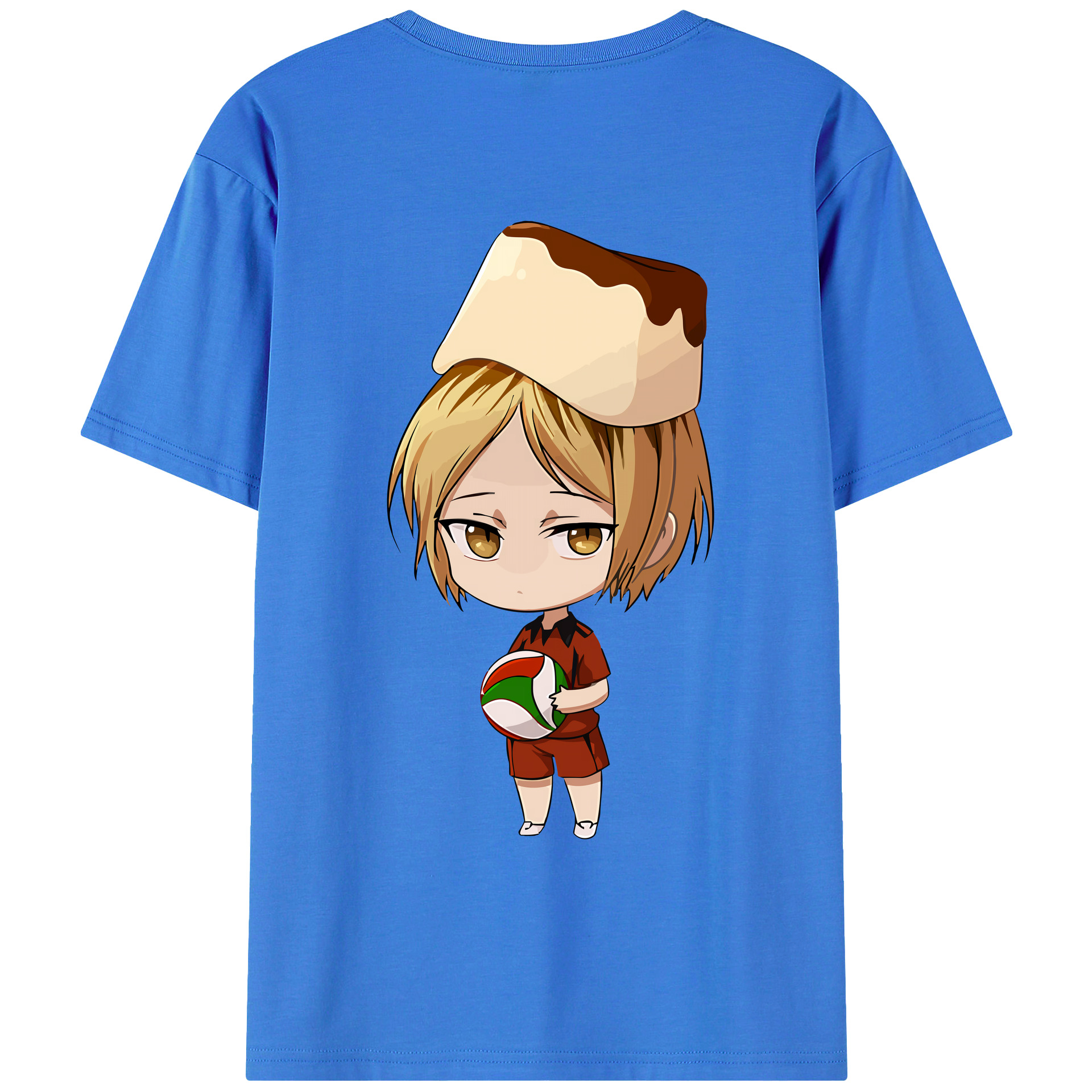 （画像用） ハイキュー!! Haikyu!! 綿100％ メンズ半袖Tシャツ（バックプリント） 通気性