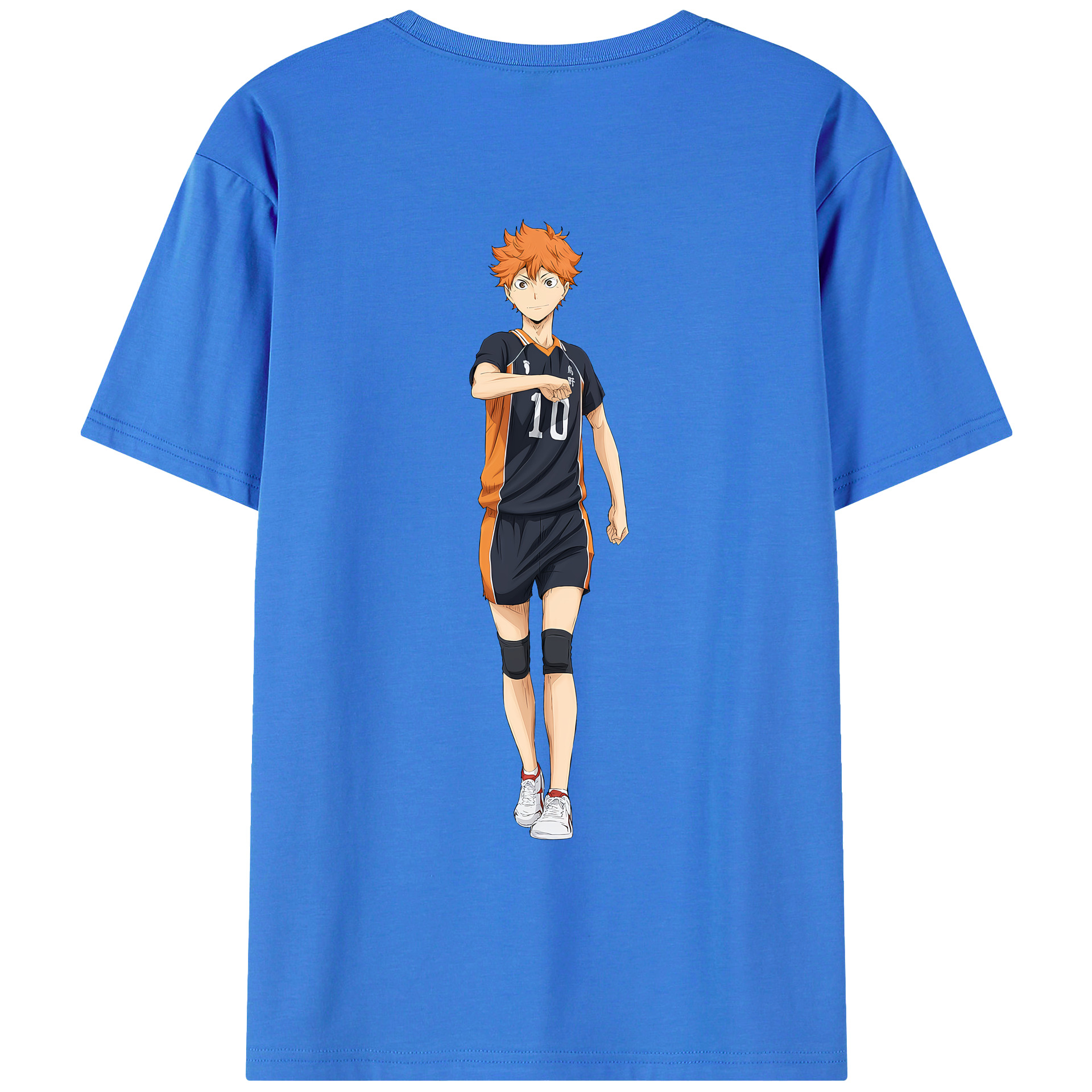 （画像用） ハイキュー!! Haikyu!! 綿100％ メンズ半袖Tシャツ（バックプリント） 通気性