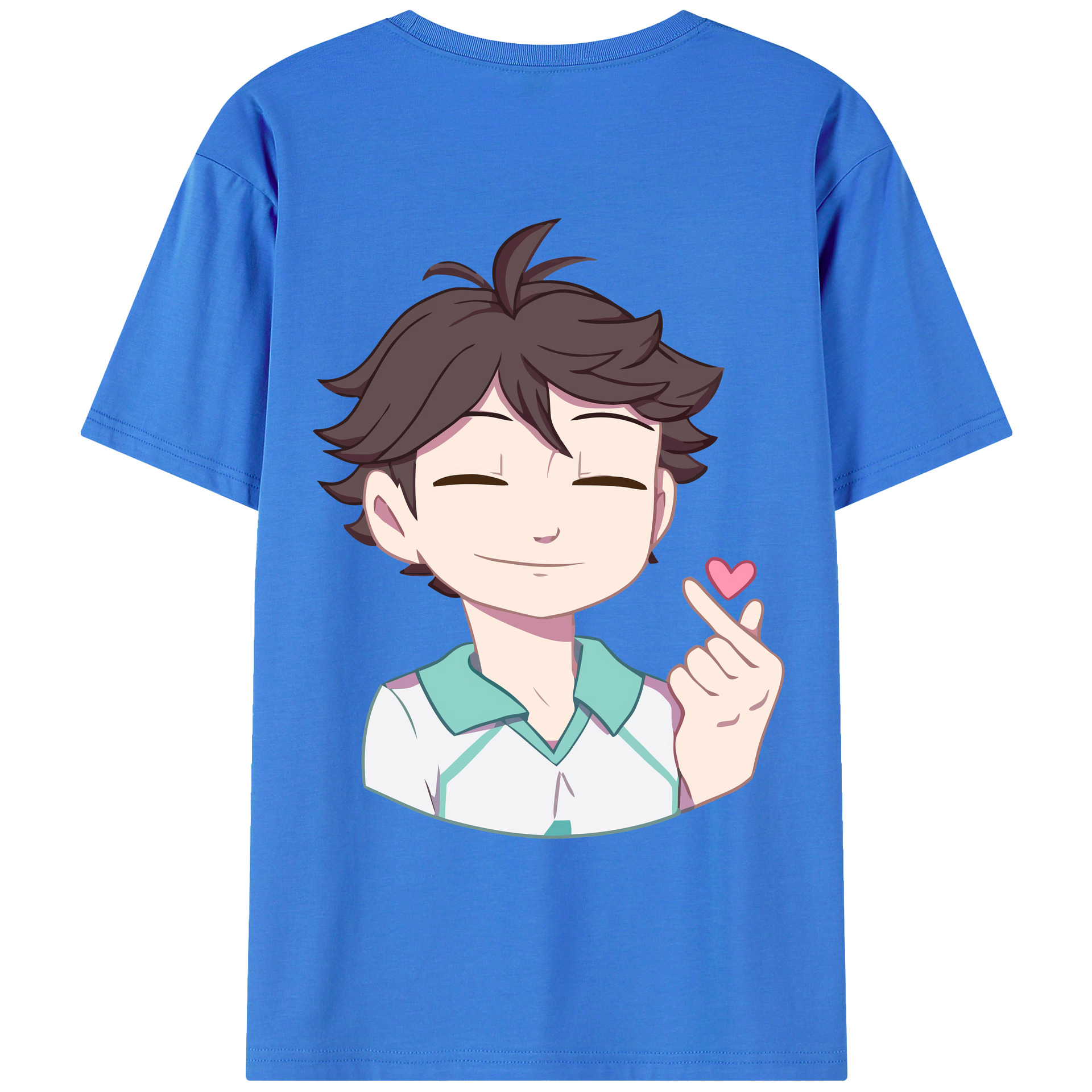 （画像用） ハイキュー!! Haikyu!! 綿100％ メンズ半袖Tシャツ（バックプリント） 通気性