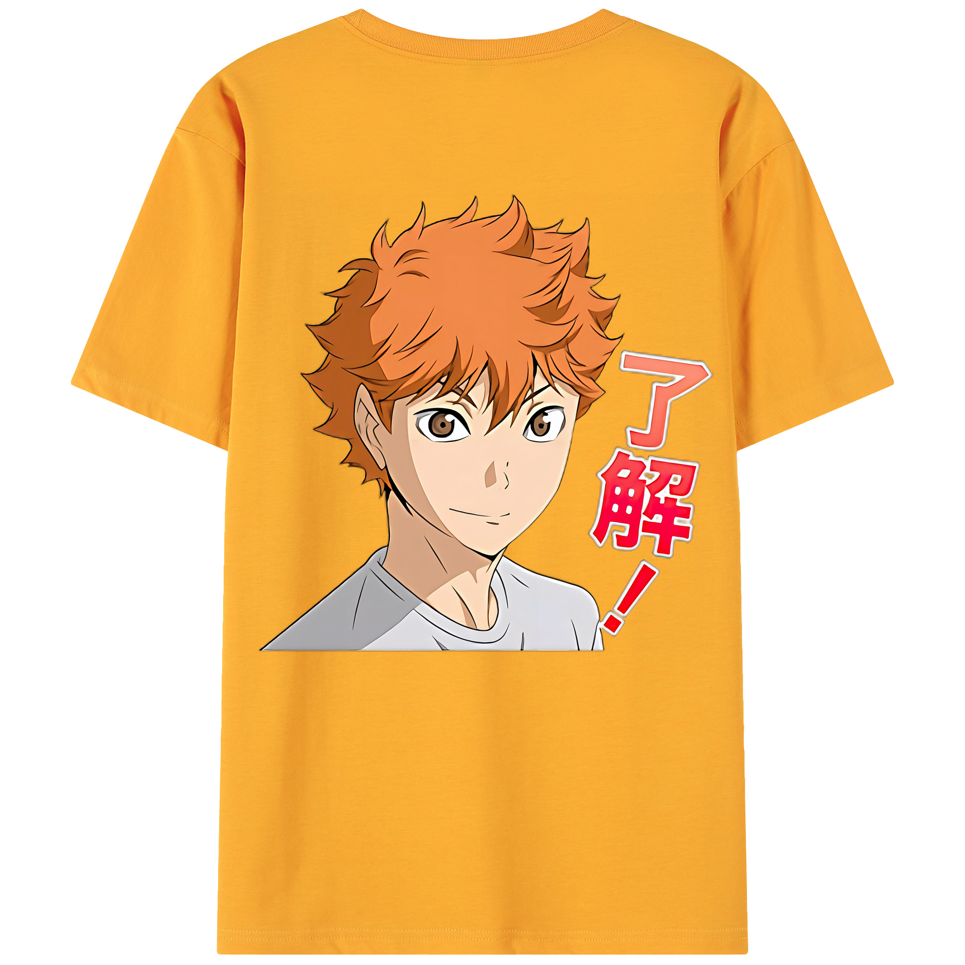 （画像用） ハイキュー!! Haikyu!! 綿100％ メンズ半袖Tシャツ（バックプリント） 通気性