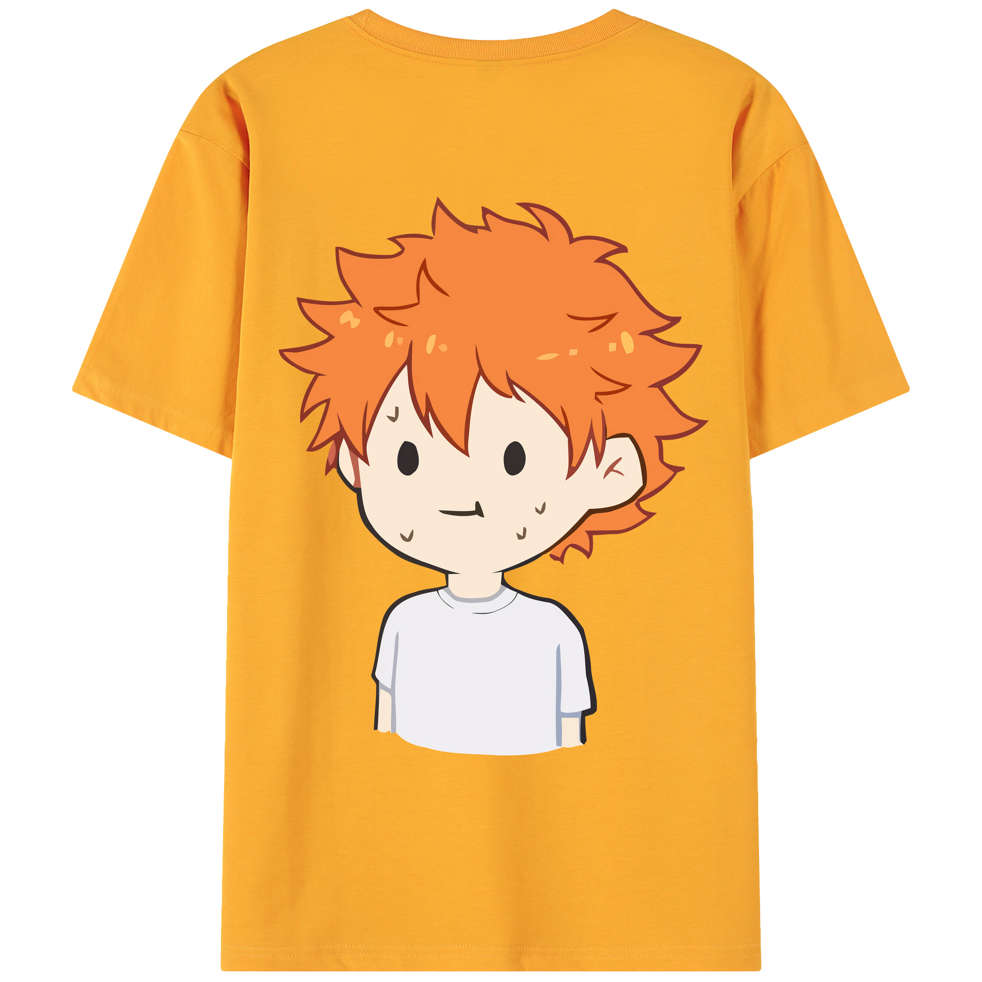（画像用） ハイキュー!! Haikyu!! 綿100％ メンズ半袖Tシャツ（バックプリント） 通気性