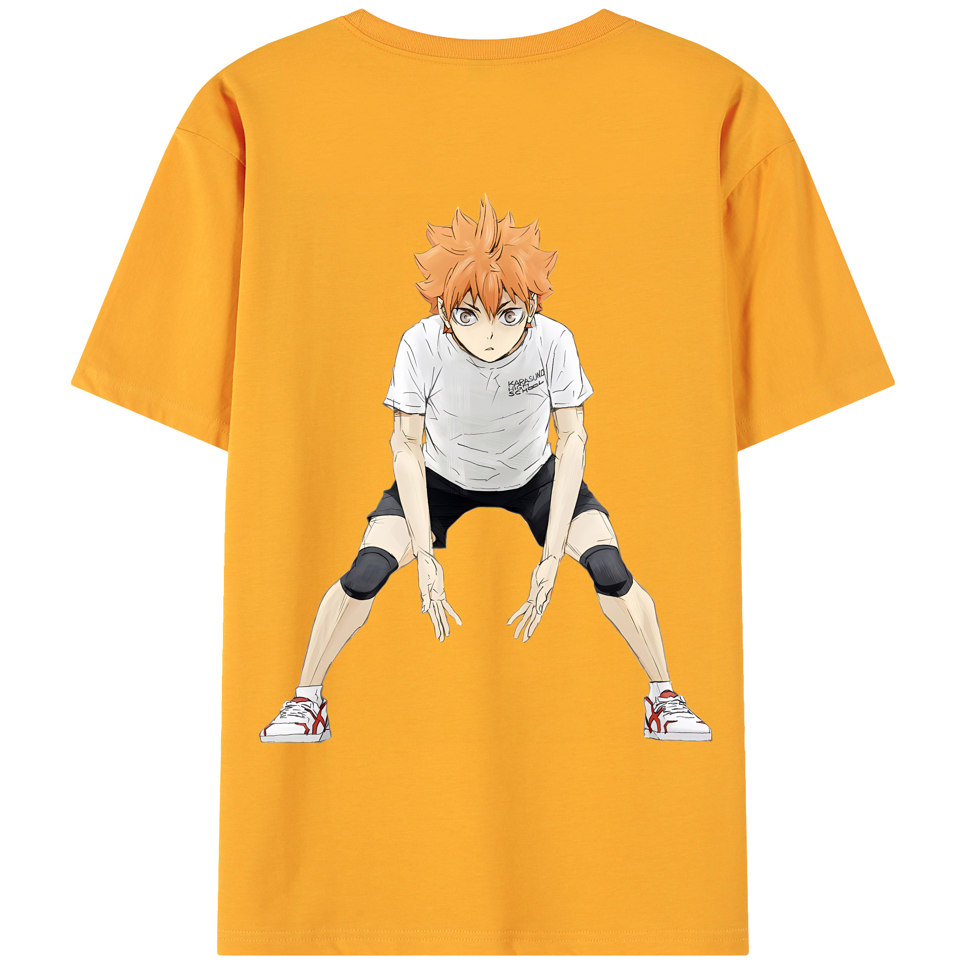 （画像用） ハイキュー!! Haikyu!! 綿100％ メンズ半袖Tシャツ（バックプリント） 通気性