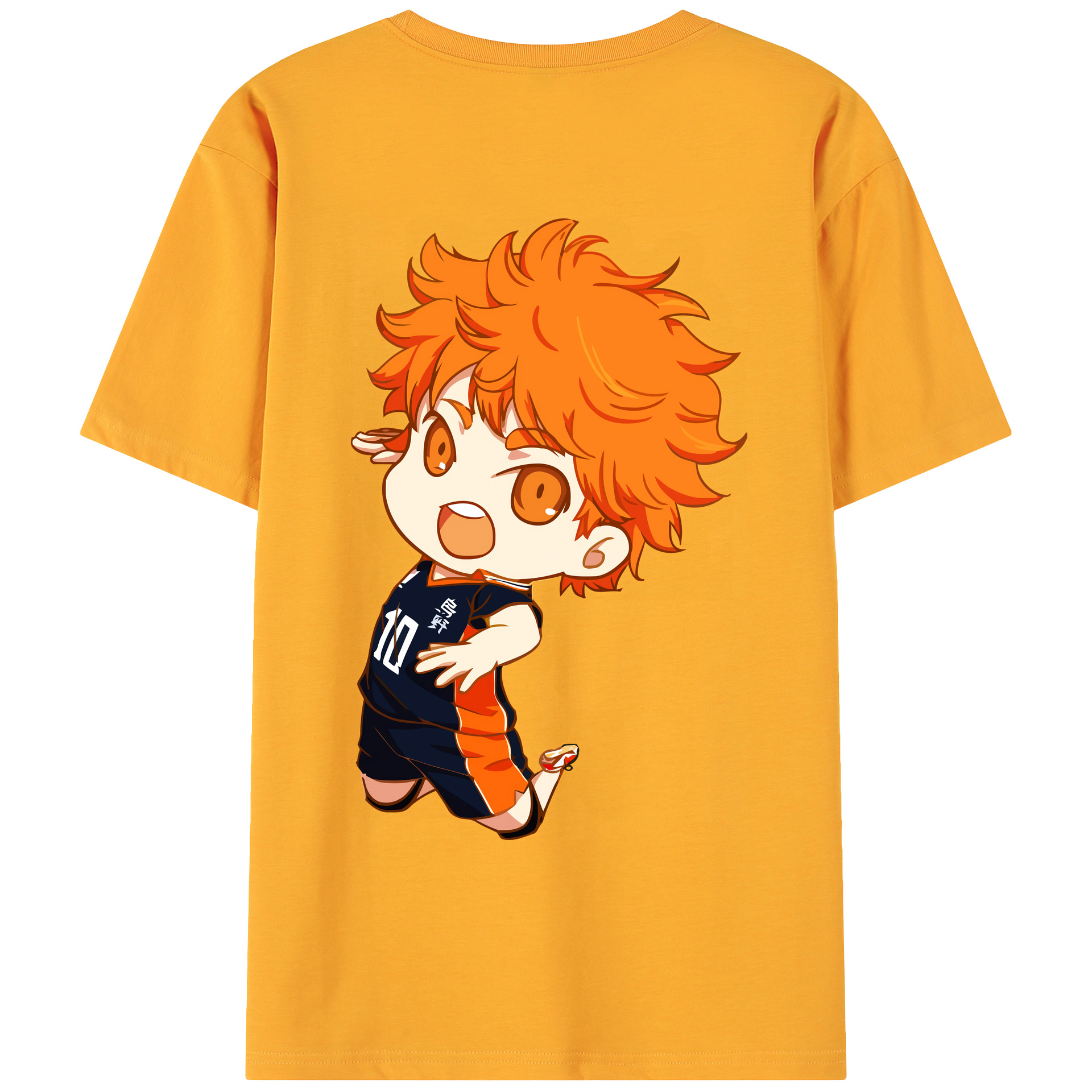 （画像用） ハイキュー!! Haikyu!! 綿100％ メンズ半袖Tシャツ（バックプリント） 通気性
