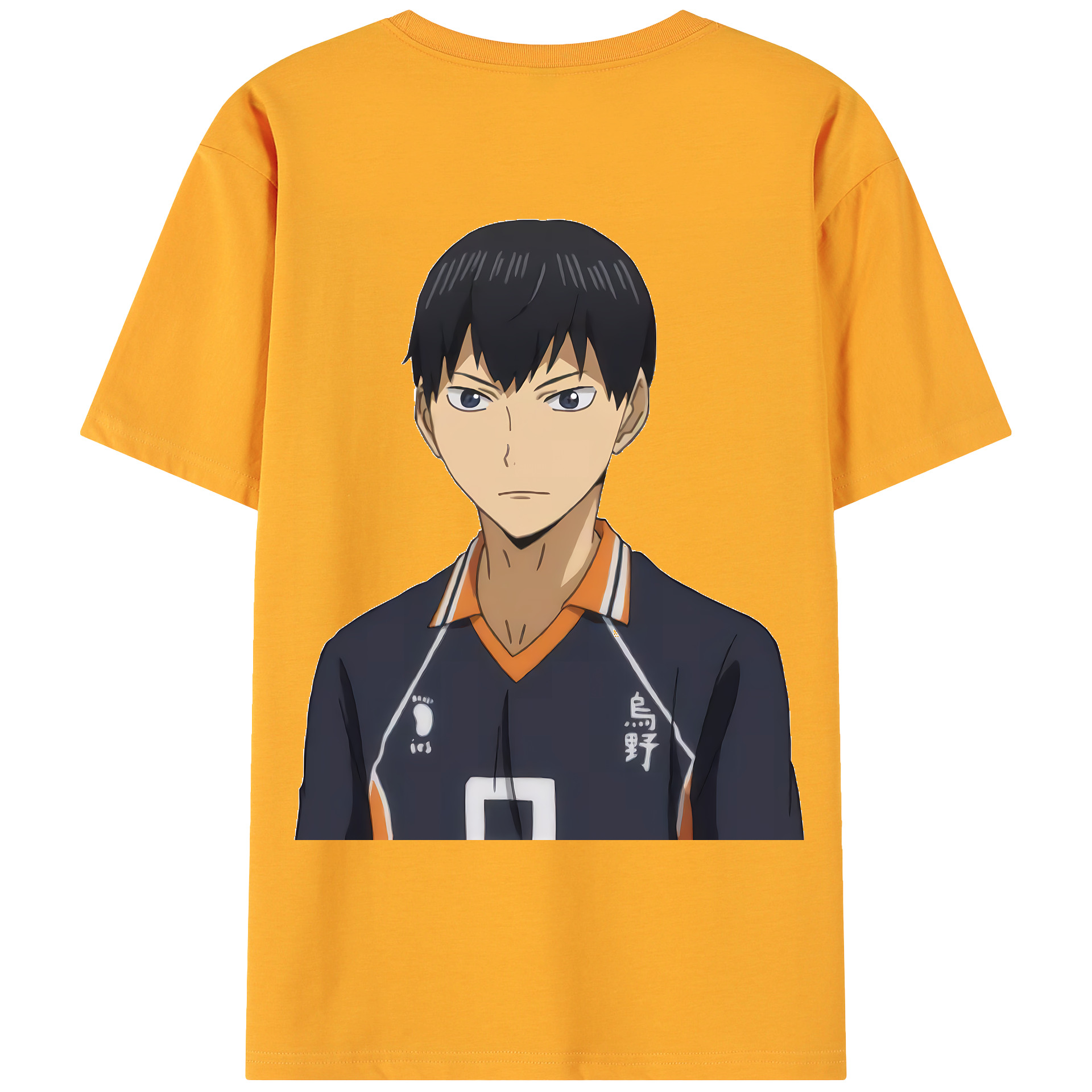 （画像用） ハイキュー!! Haikyu!! 綿100％ メンズ半袖Tシャツ（バックプリント） 通気性