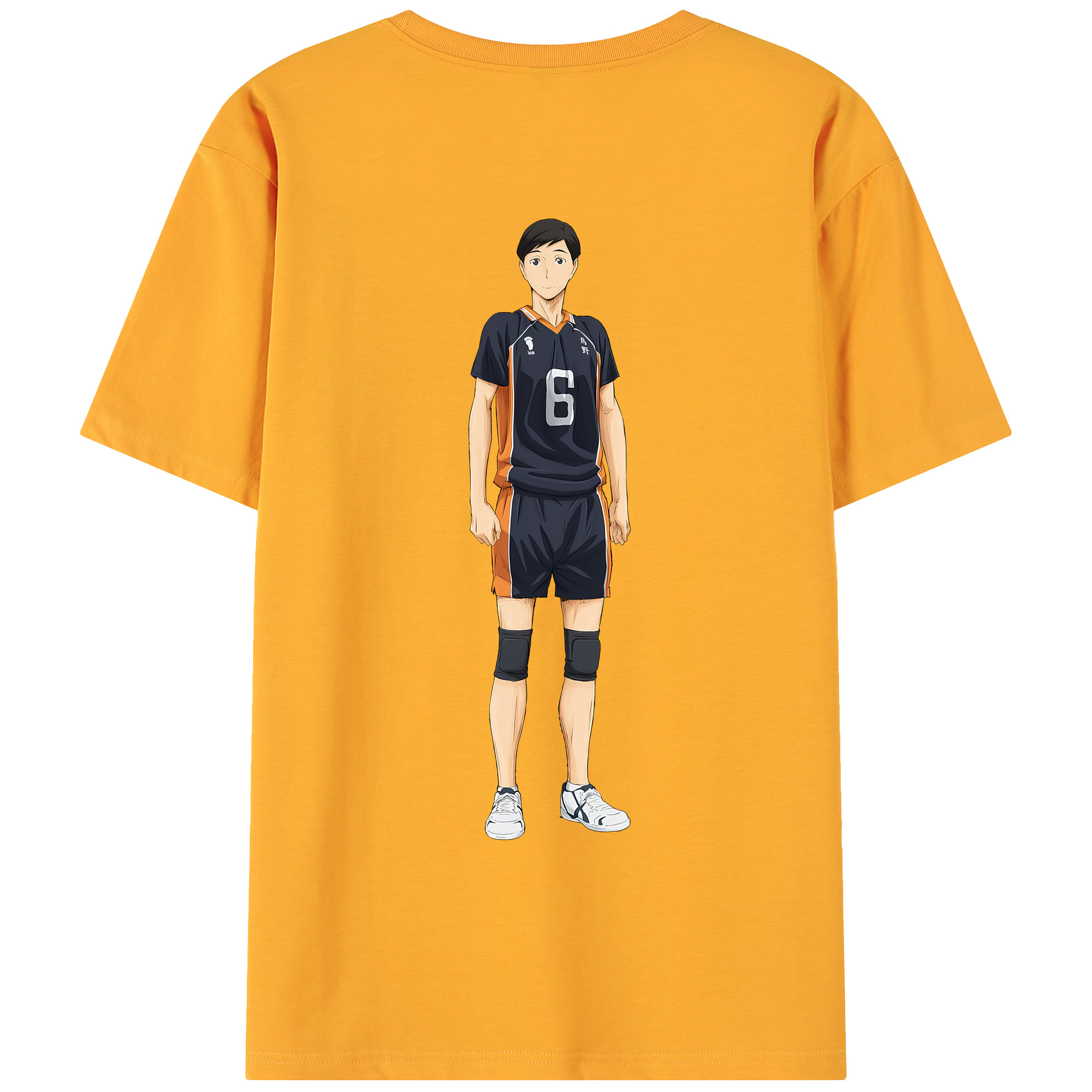 （画像用） ハイキュー!! Haikyu!! 綿100％ メンズ半袖Tシャツ（バックプリント） 通気性
