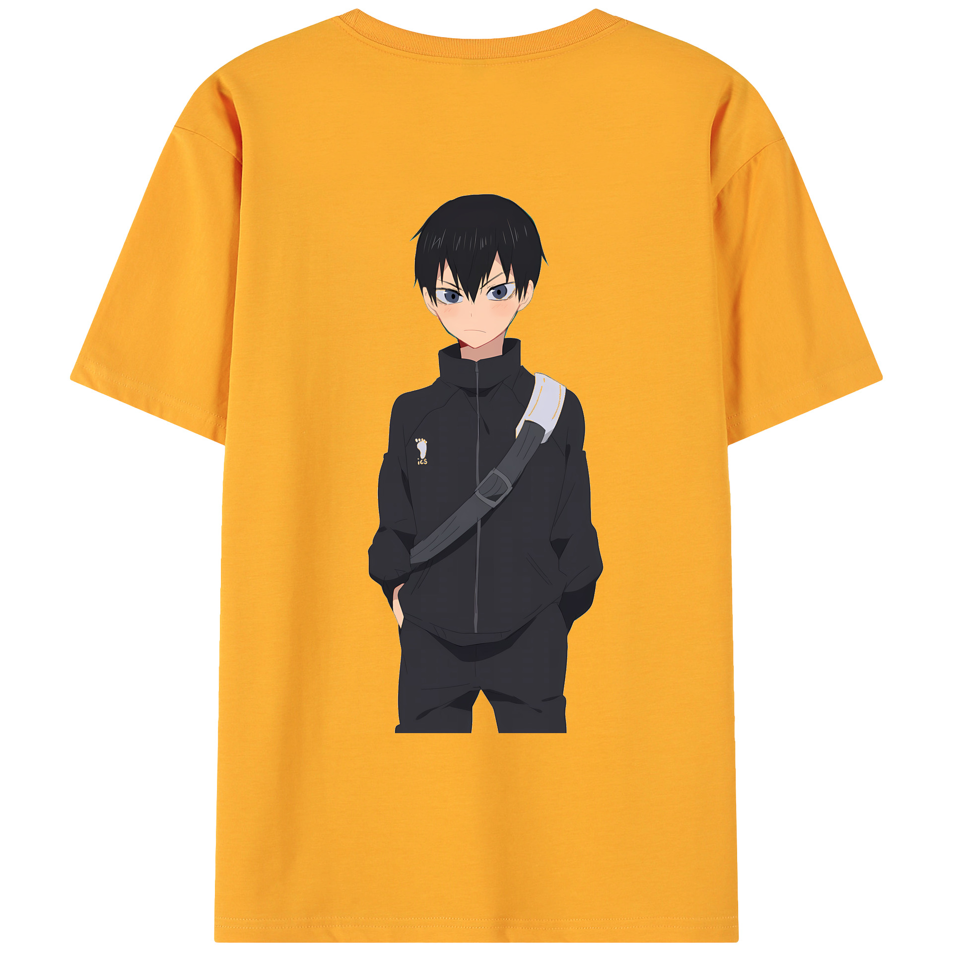 （画像用） ハイキュー!! Haikyu!! 綿100％ メンズ半袖Tシャツ（バックプリント） 通気性