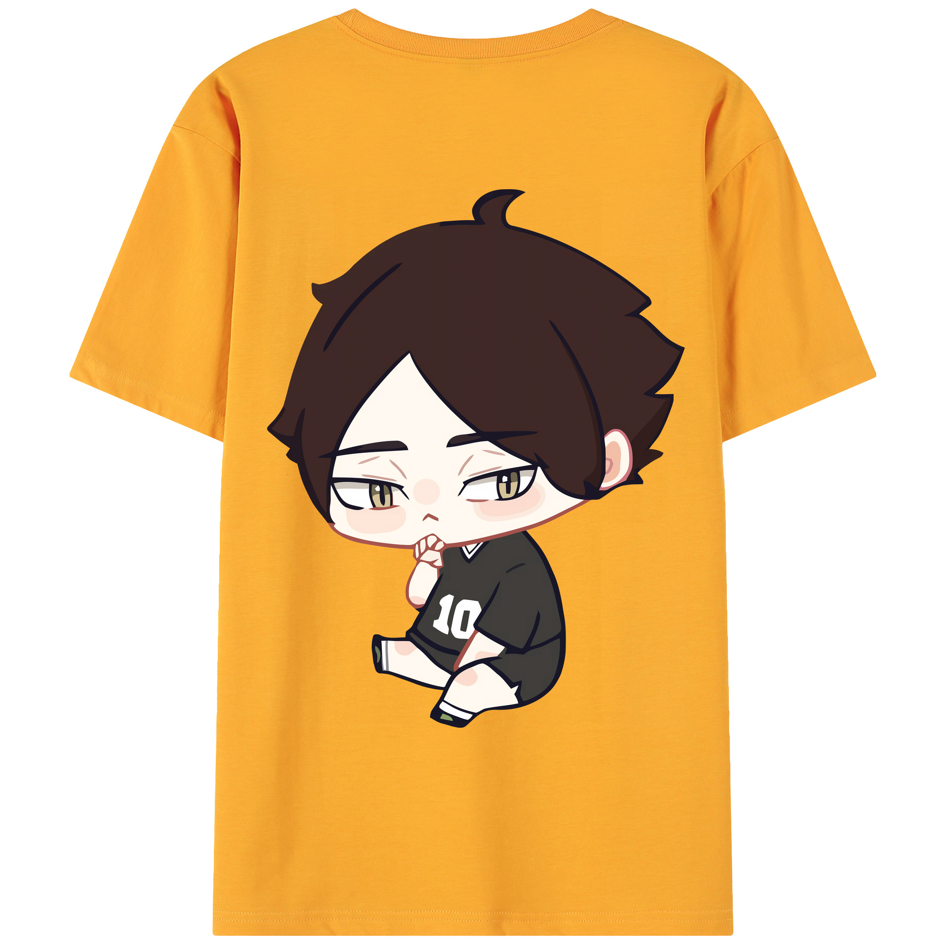 （画像用） ハイキュー!! Haikyu!! 綿100％ メンズ半袖Tシャツ（バックプリント） 通気性