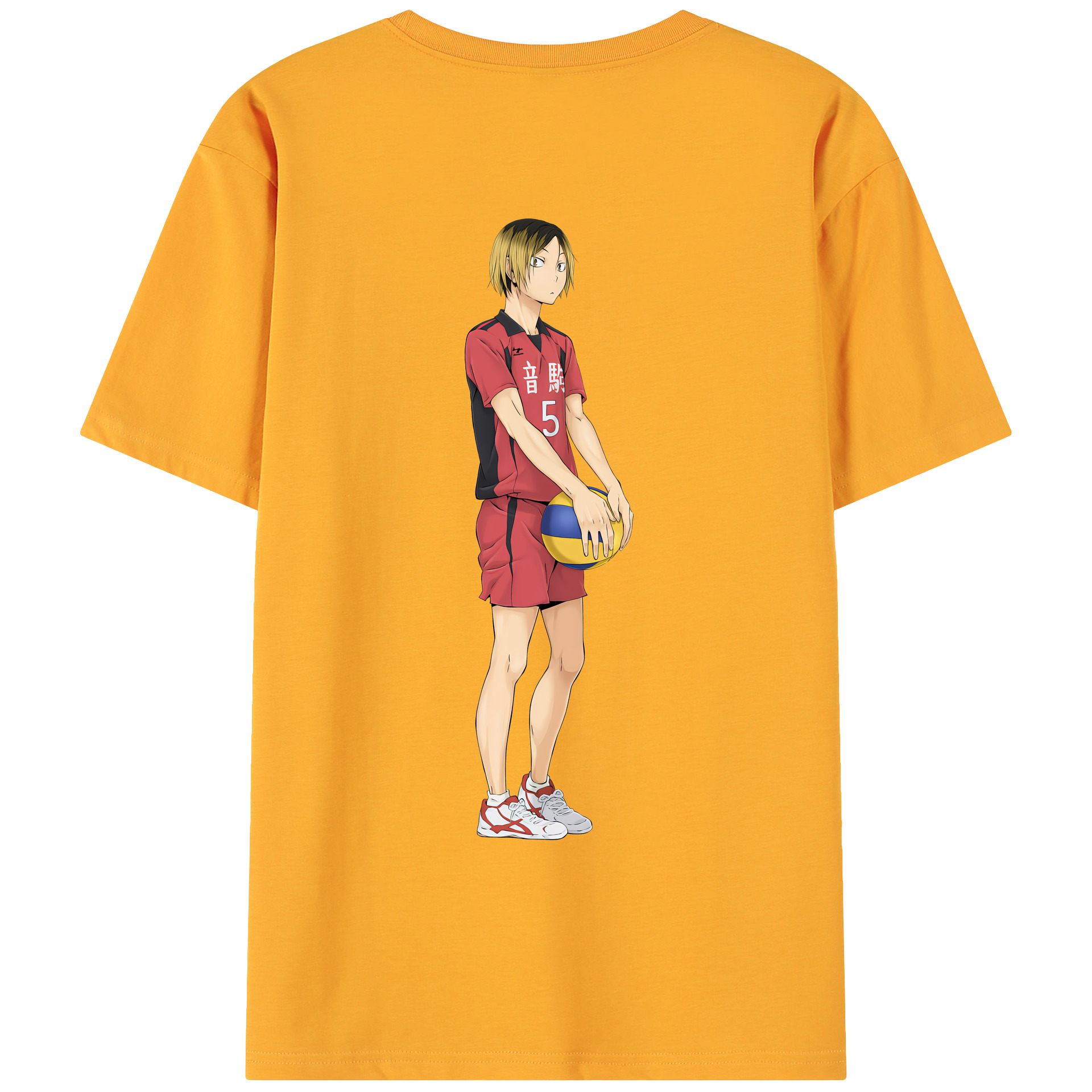 （画像用） ハイキュー!! Haikyu!! 綿100％ メンズ半袖Tシャツ（バックプリント） 通気性