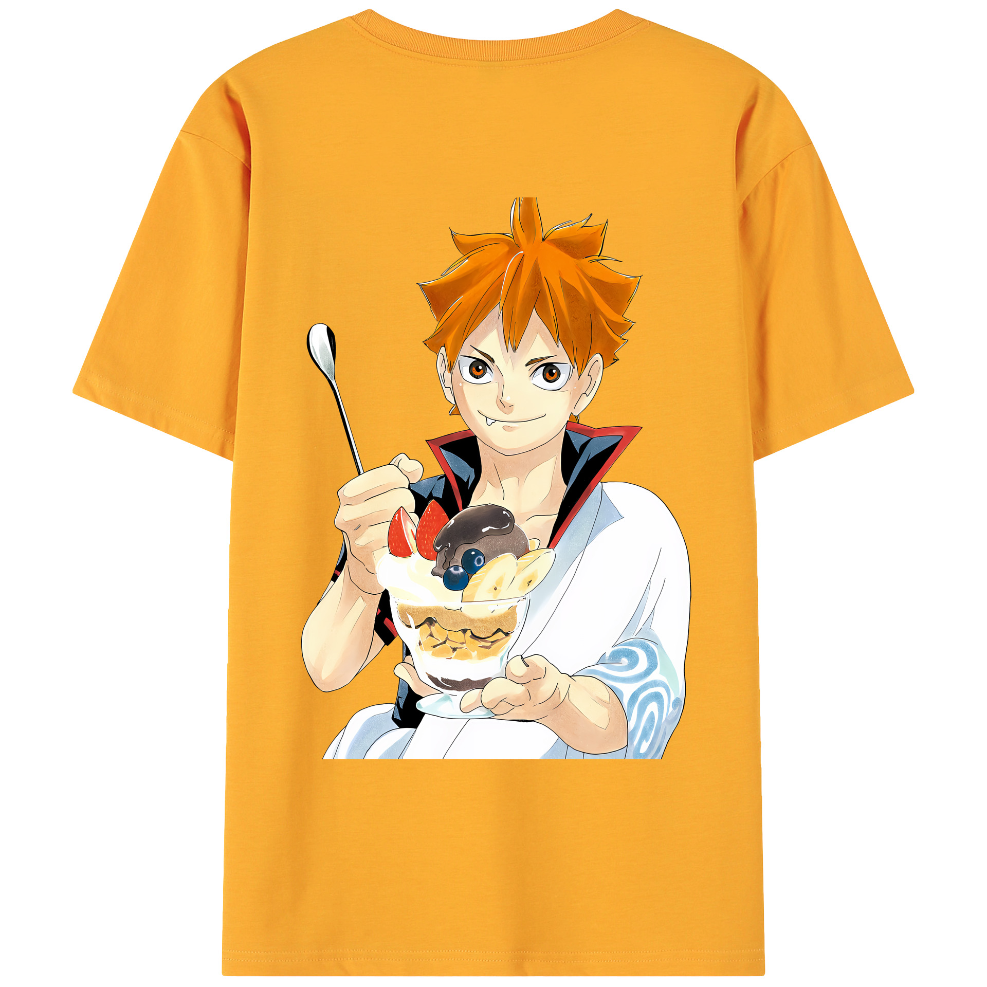 （画像用） ハイキュー!! Haikyu!! 綿100％ メンズ半袖Tシャツ（バックプリント） 通気性