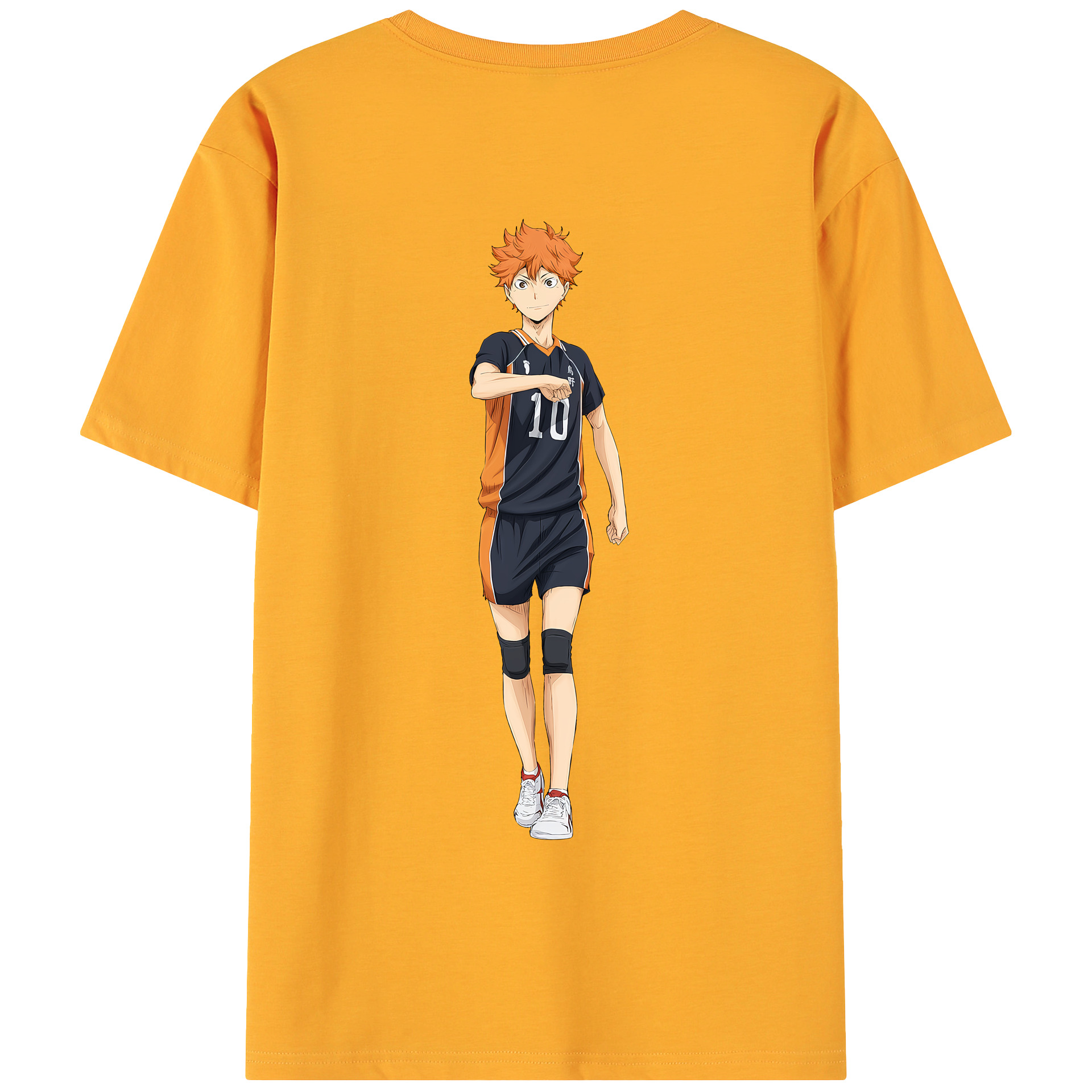 （画像用） ハイキュー!! Haikyu!! 綿100％ メンズ半袖Tシャツ（バックプリント） 通気性