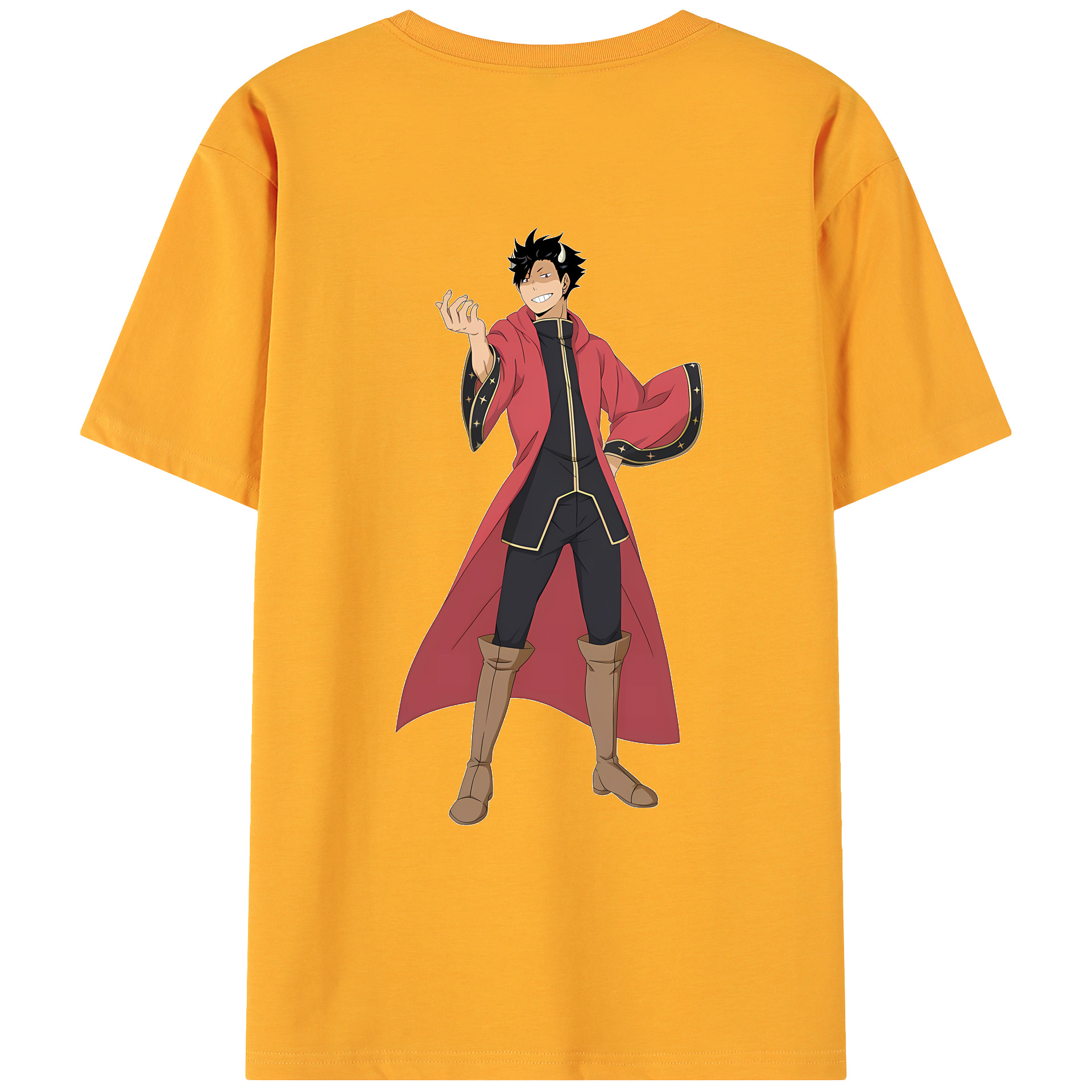 （画像用） ハイキュー!! Haikyu!! 綿100％ メンズ半袖Tシャツ（バックプリント） 通気性