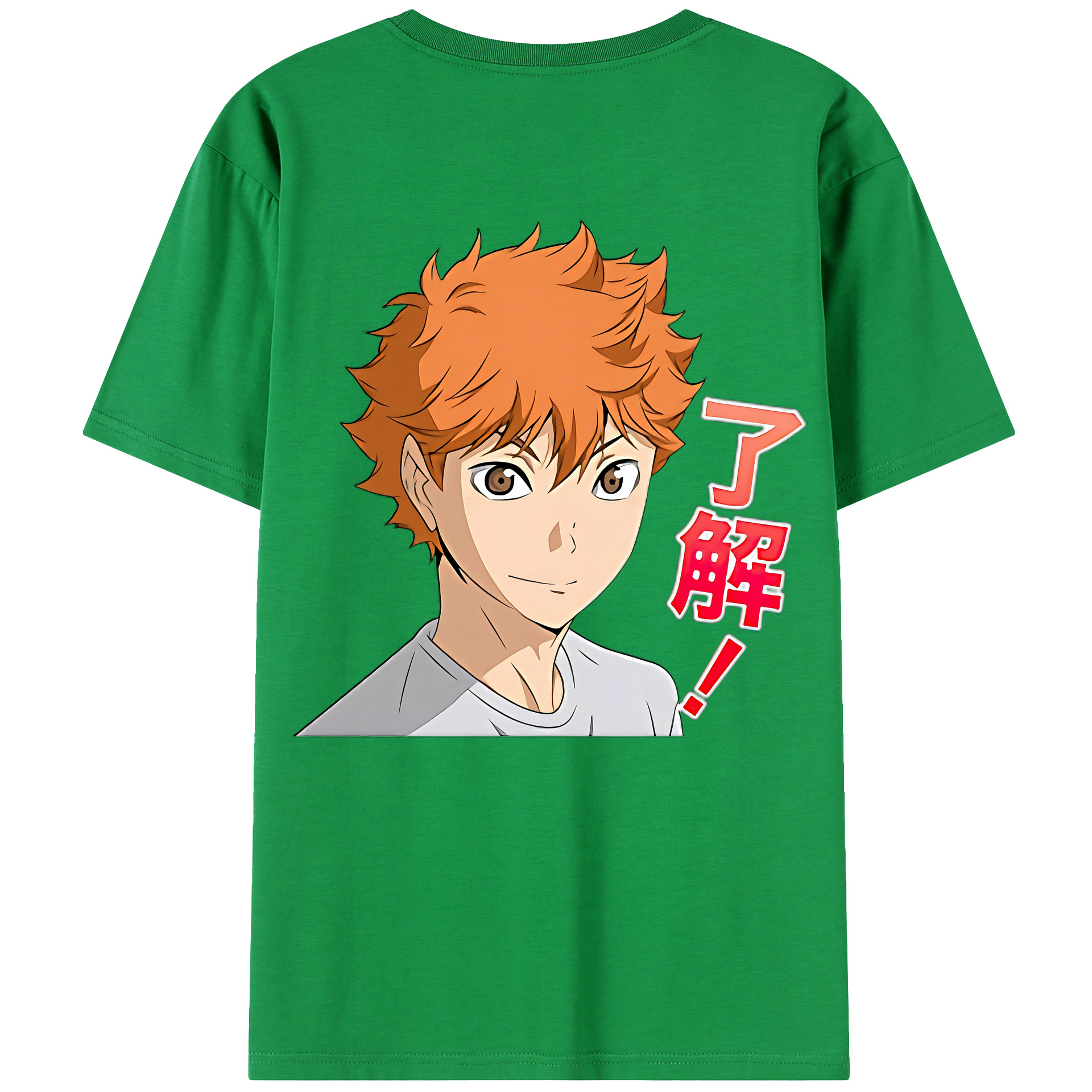 （画像用） ハイキュー!! Haikyu!! 綿100％ メンズ半袖Tシャツ（バックプリント） 通気性