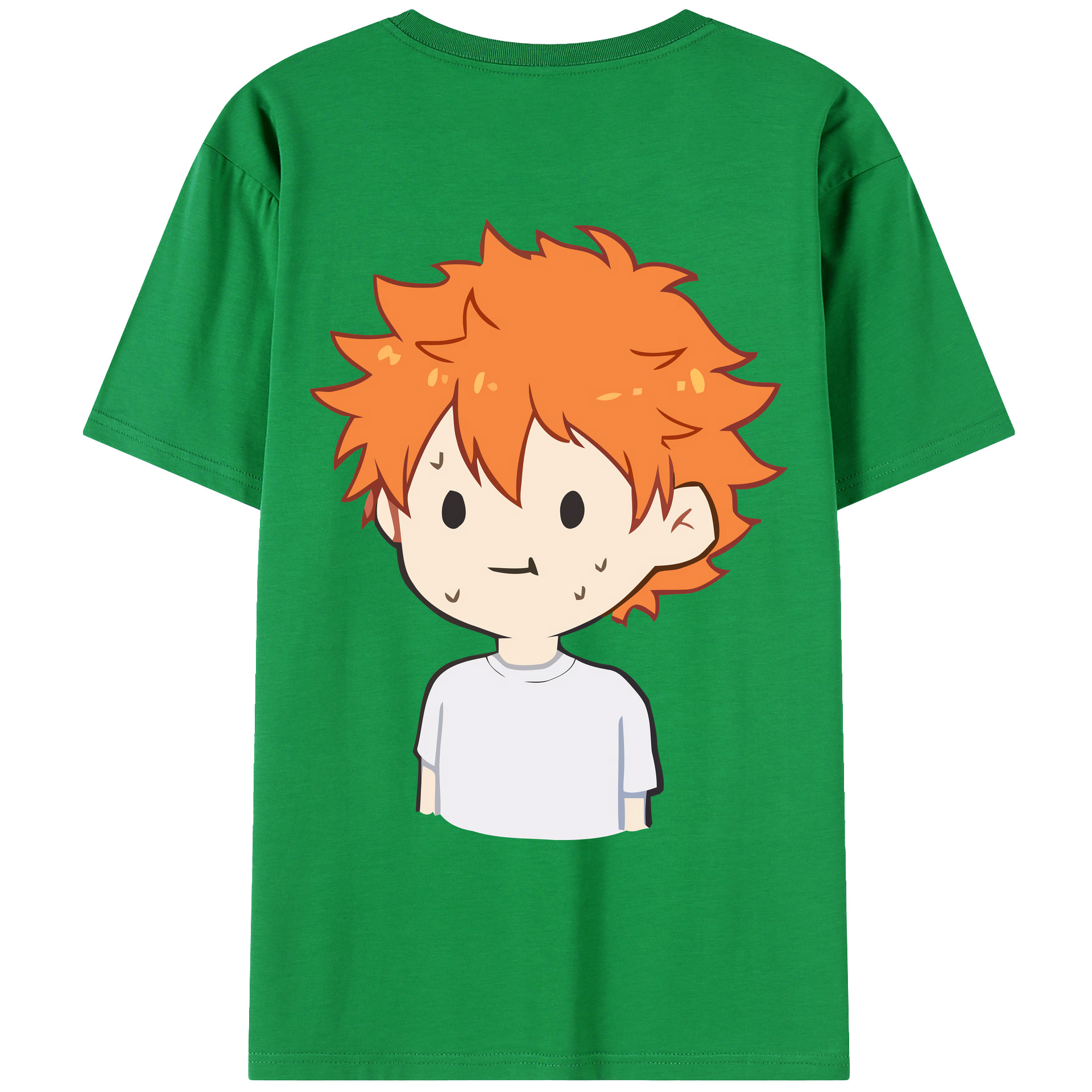 （画像用） ハイキュー!! Haikyu!! 綿100％ メンズ半袖Tシャツ（バックプリント） 通気性