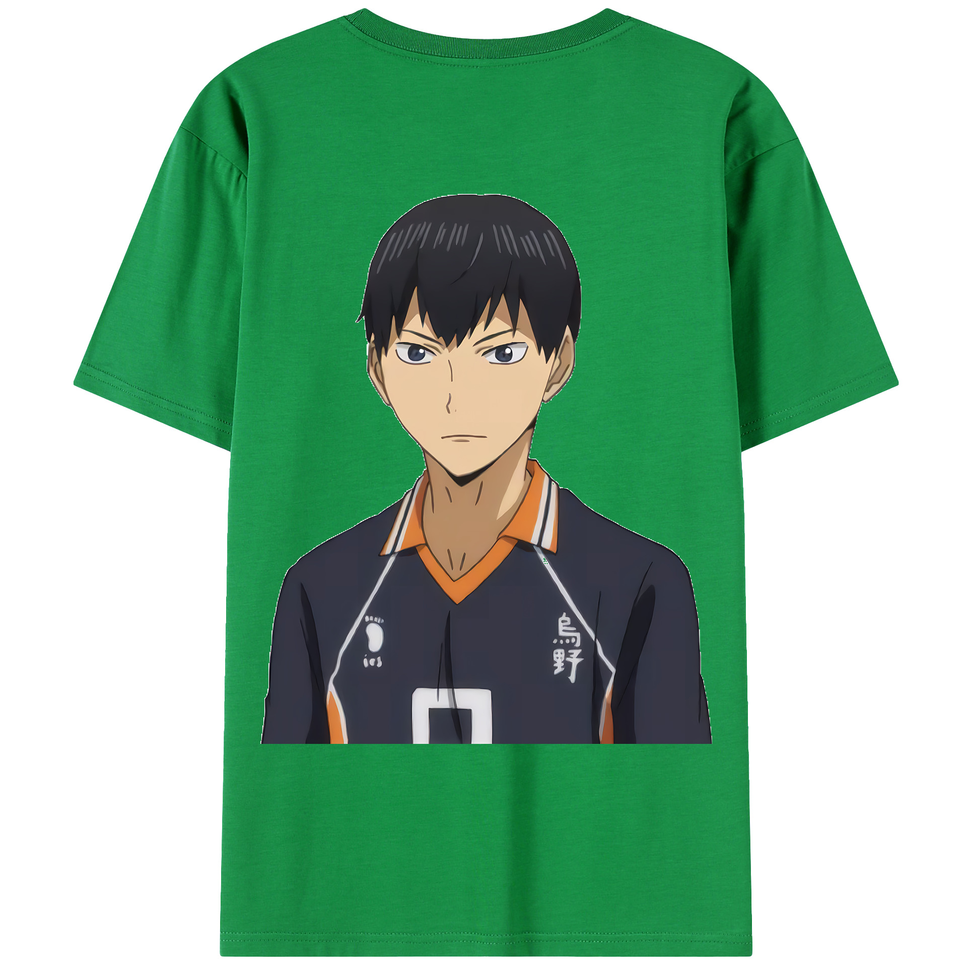 （画像用） ハイキュー!! Haikyu!! 綿100％ メンズ半袖Tシャツ（バックプリント） 通気性