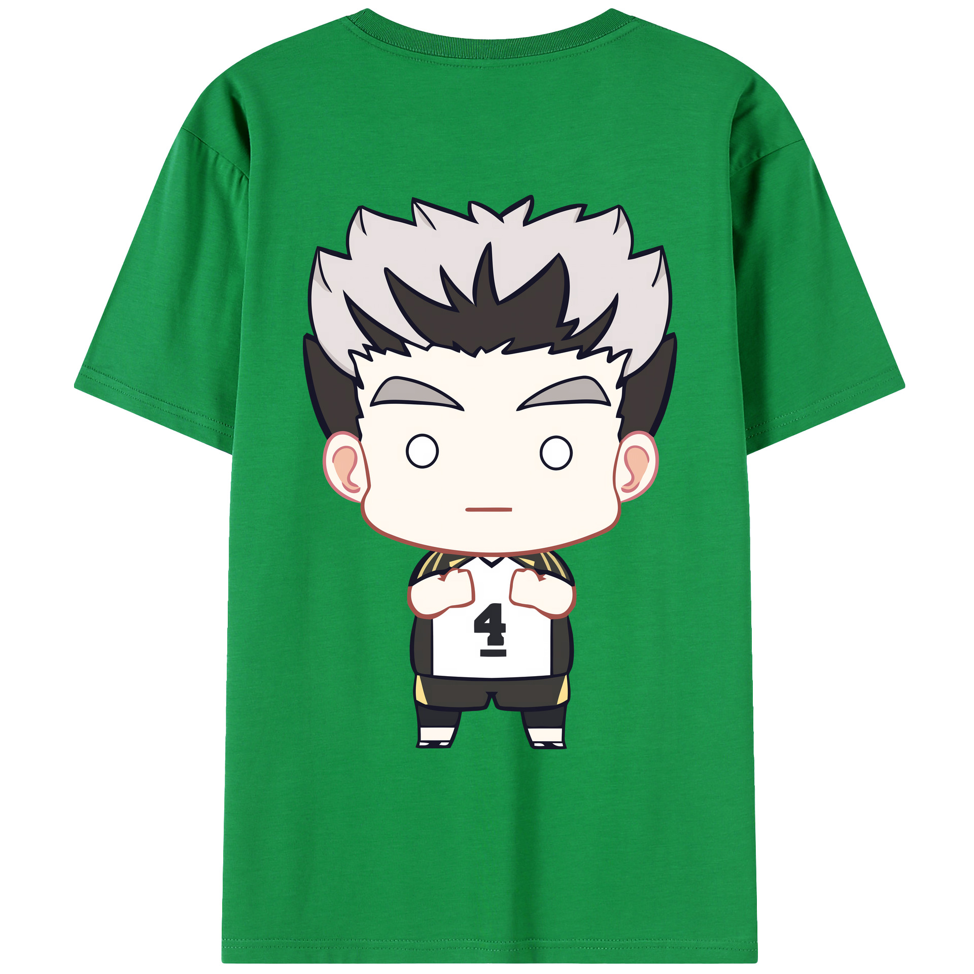（画像用） ハイキュー!! Haikyu!! 綿100％ メンズ半袖Tシャツ（バックプリント） 通気性