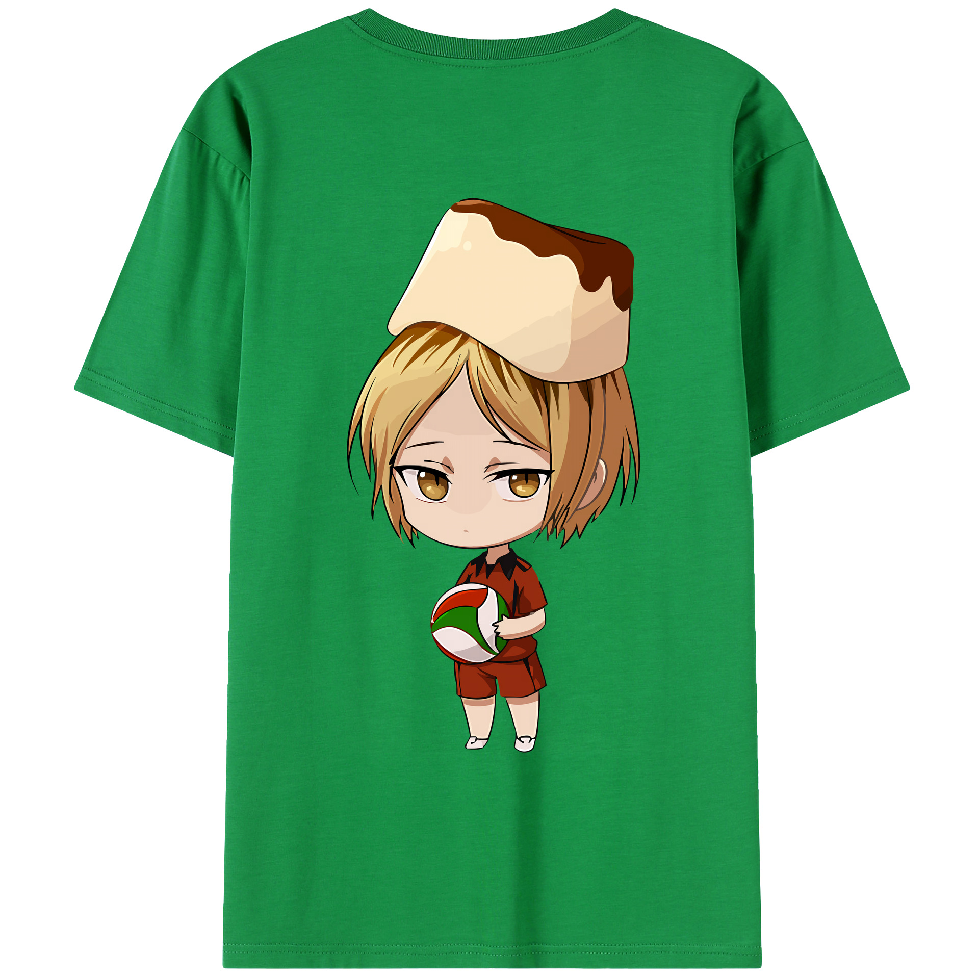 （画像用） ハイキュー!! Haikyu!! 綿100％ メンズ半袖Tシャツ（バックプリント） 通気性