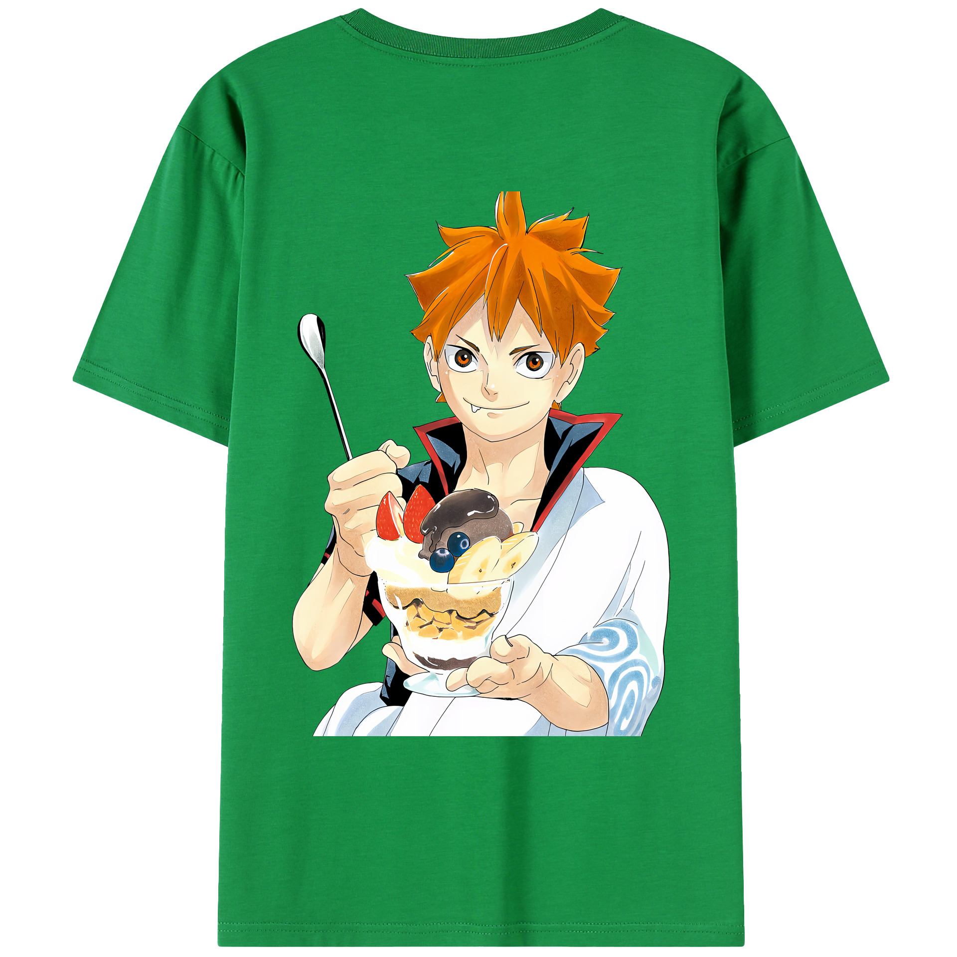 （画像用） ハイキュー!! Haikyu!! 綿100％ メンズ半袖Tシャツ（バックプリント） 通気性