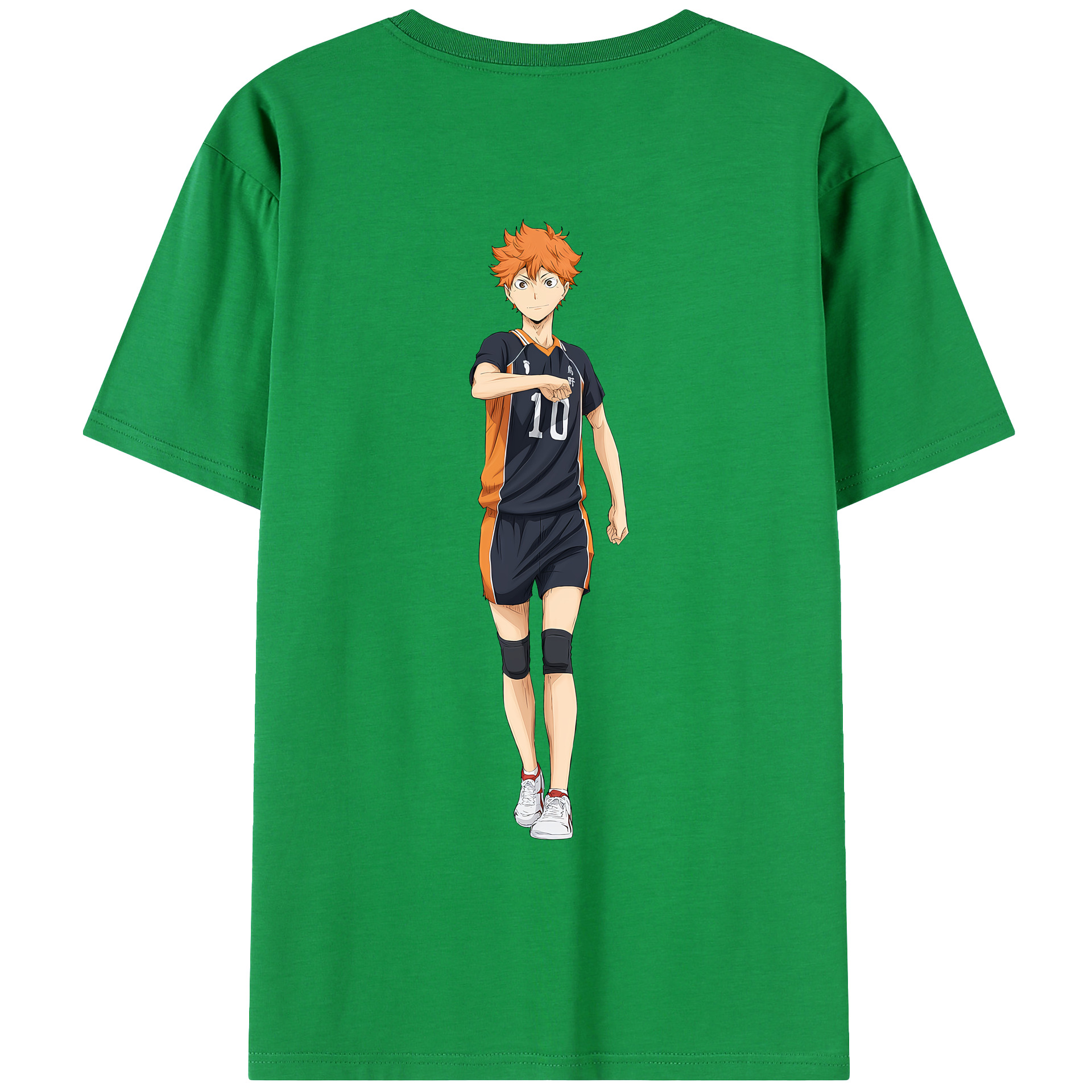 （画像用） ハイキュー!! Haikyu!! 綿100％ メンズ半袖Tシャツ（バックプリント） 通気性