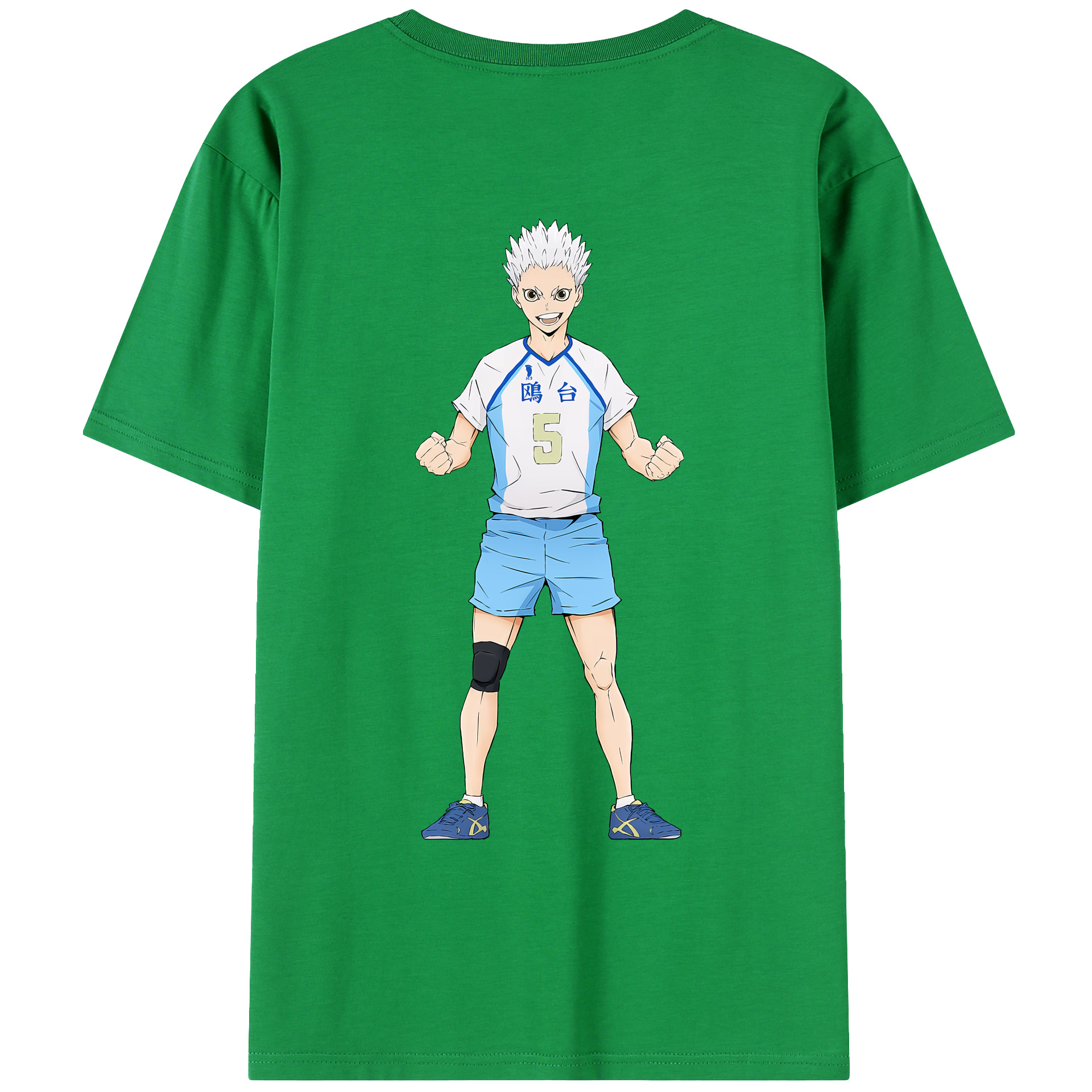 （画像用） ハイキュー!! Haikyu!! 綿100％ メンズ半袖Tシャツ（バックプリント） 通気性