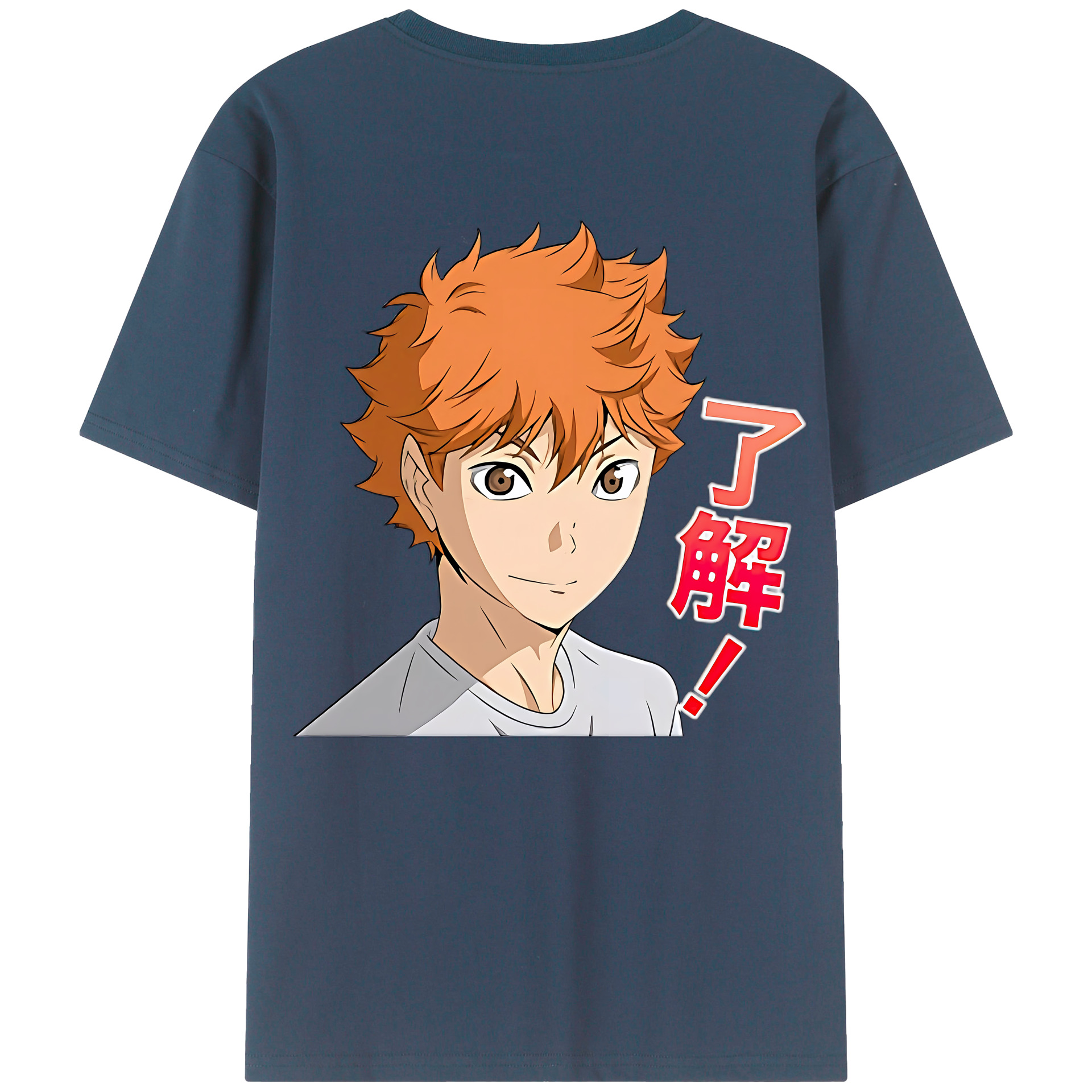 （画像用） ハイキュー!! Haikyu!! 綿100％ メンズ半袖Tシャツ（バックプリント） 通気性