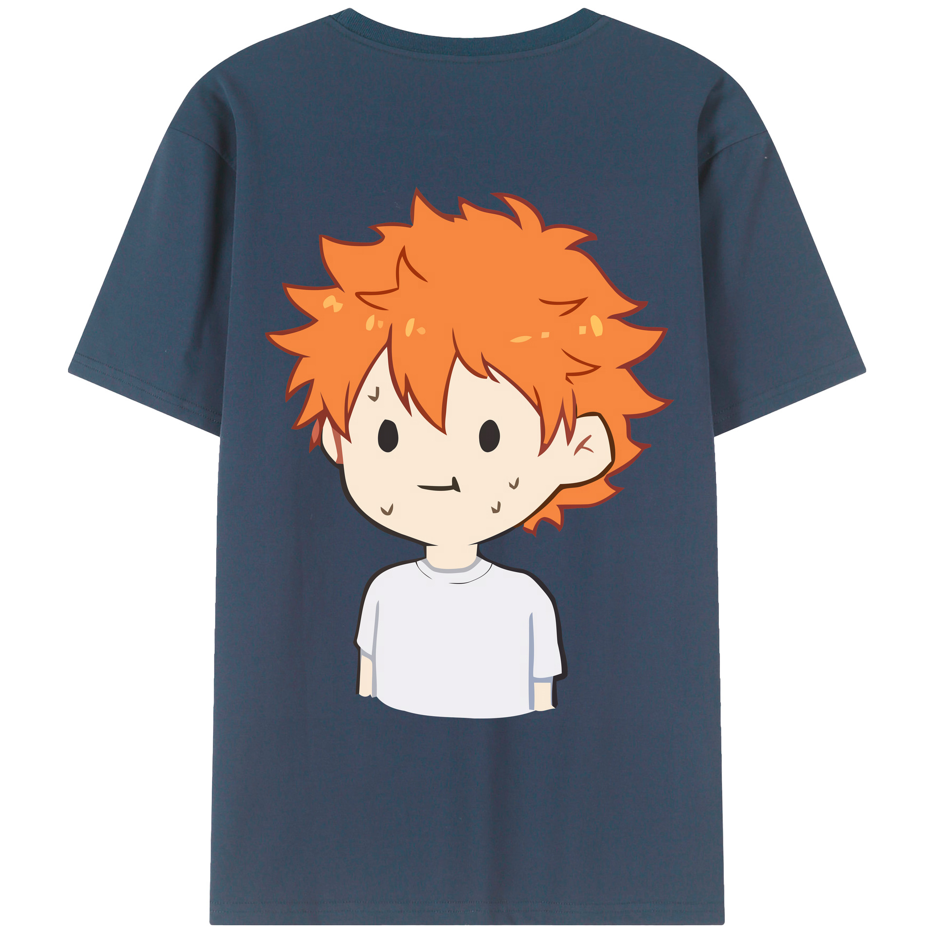 （画像用） ハイキュー!! Haikyu!! 綿100％ メンズ半袖Tシャツ（バックプリント） 通気性