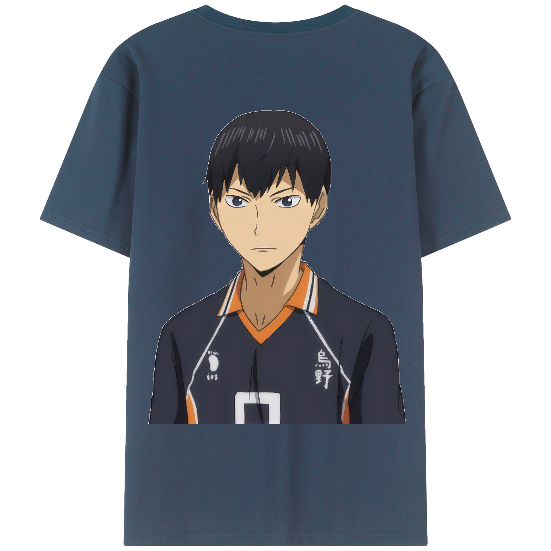（画像用） ハイキュー!! Haikyu!! 綿100％ メンズ半袖Tシャツ（バックプリント） 通気性