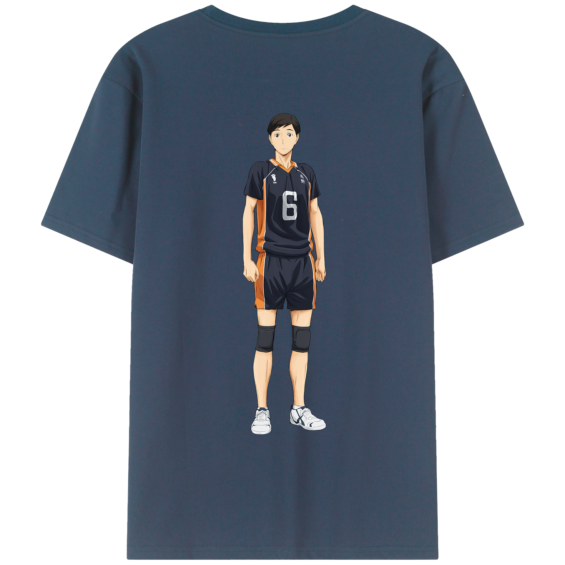 （画像用） ハイキュー!! Haikyu!! 綿100％ メンズ半袖Tシャツ（バックプリント） 通気性