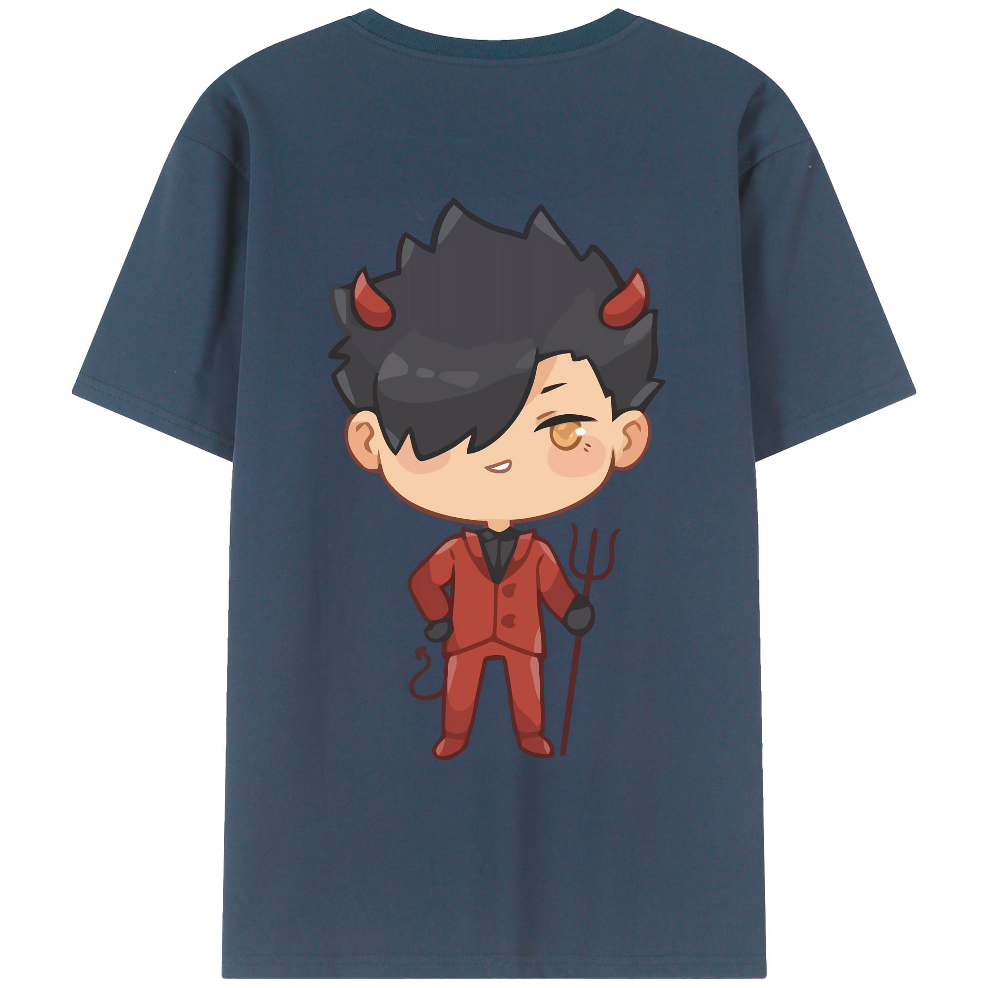（画像用） ハイキュー!! Haikyu!! 綿100％ メンズ半袖Tシャツ（バックプリント） 通気性