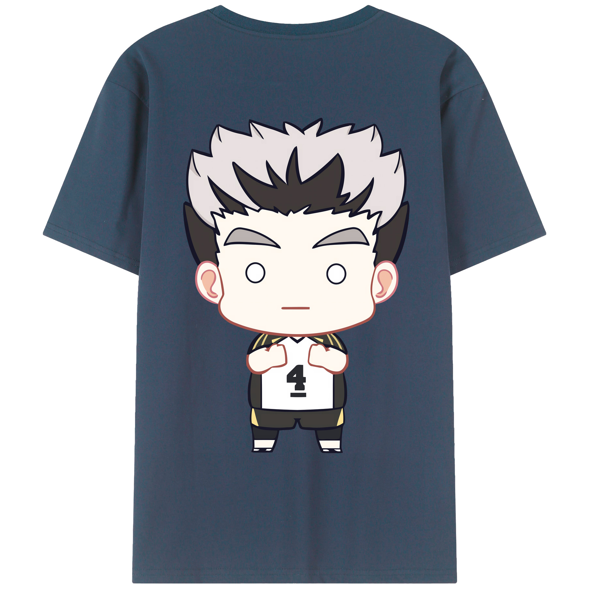 （画像用） ハイキュー!! Haikyu!! 綿100％ メンズ半袖Tシャツ（バックプリント） 通気性