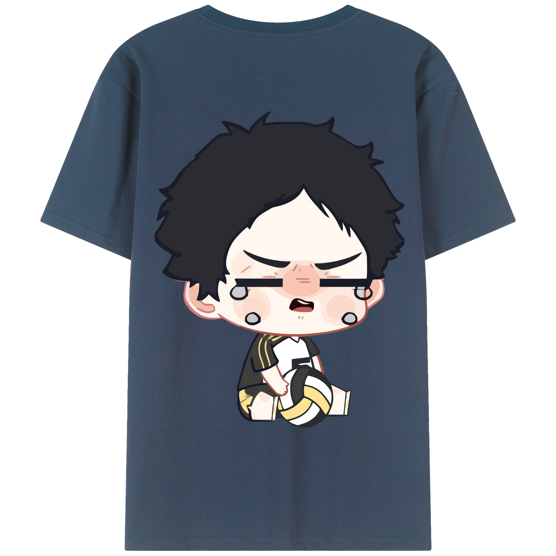 （画像用） ハイキュー!! Haikyu!! 綿100％ メンズ半袖Tシャツ（バックプリント） 通気性