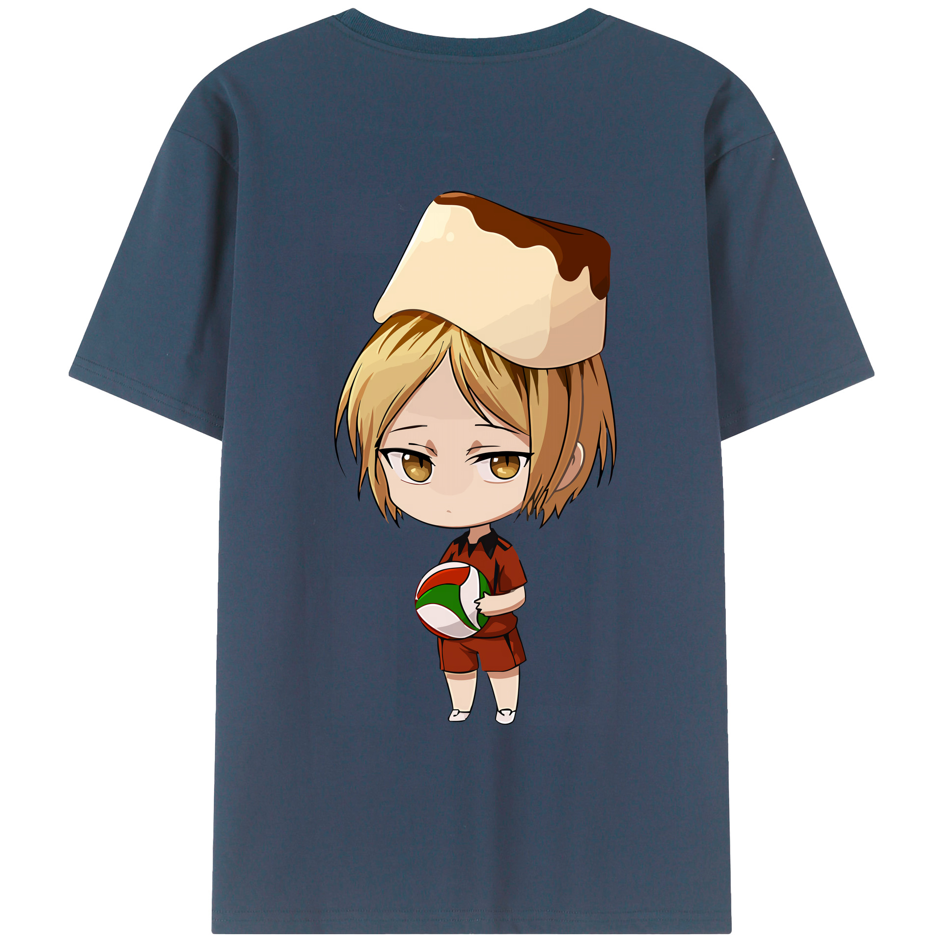 （画像用） ハイキュー!! Haikyu!! 綿100％ メンズ半袖Tシャツ（バックプリント） 通気性